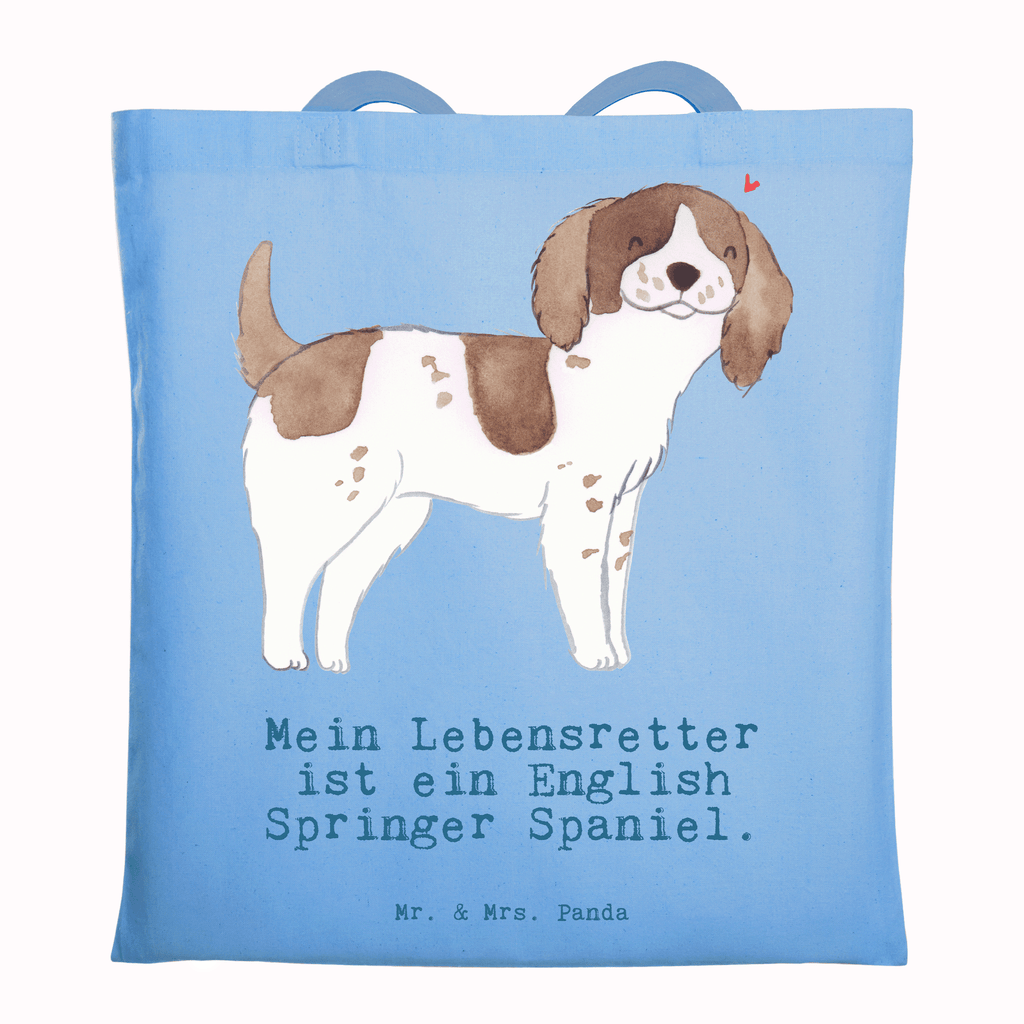 Tragetasche English Springer Spaniel Lebensretter Beuteltasche, Beutel, Einkaufstasche, Jutebeutel, Stoffbeutel, Hund, Hunderasse, Rassehund, Hundebesitzer, Geschenk, Tierfreund, Schenken, Welpe, English Springer Spaniel