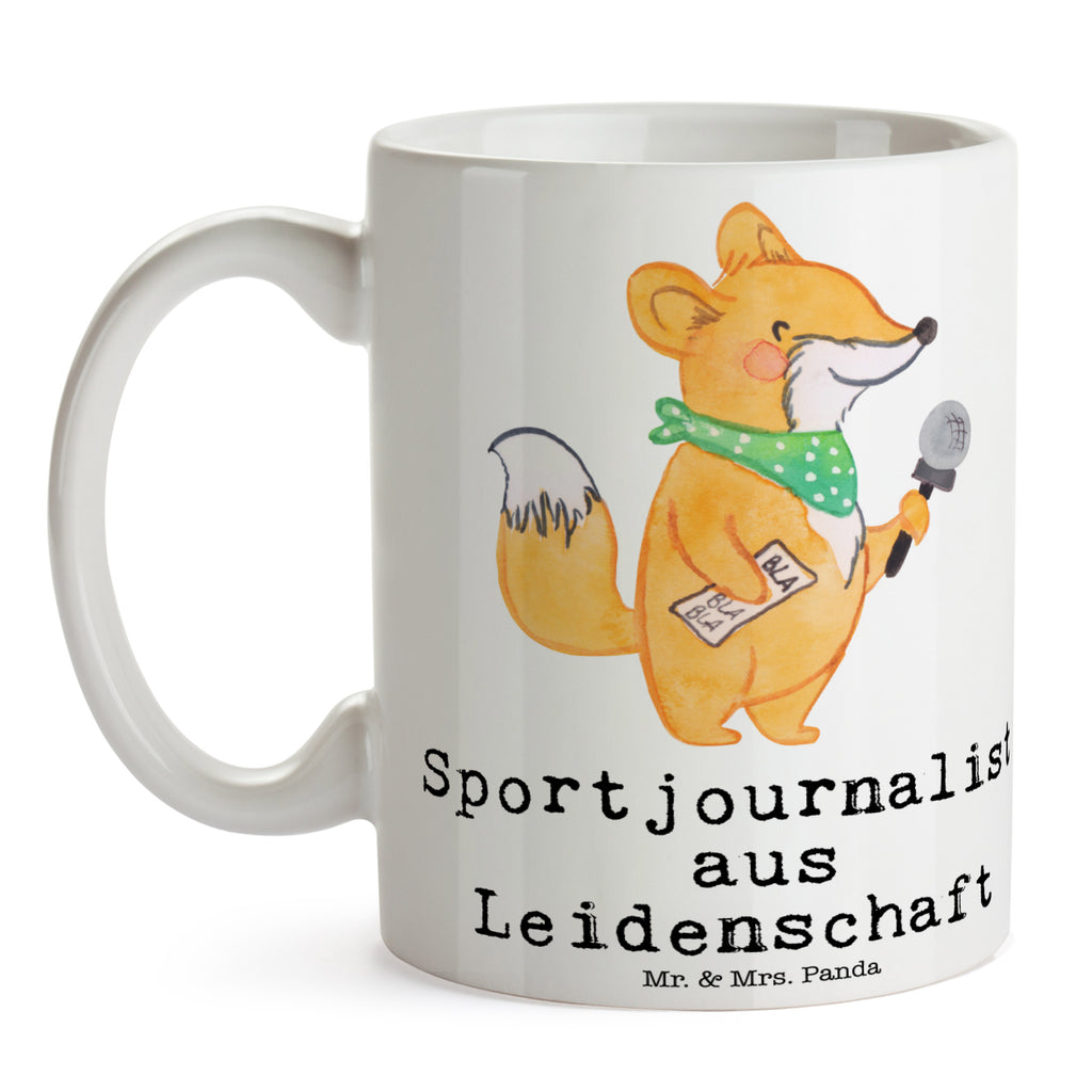 Tasse Sportjournalist aus Leidenschaft Tasse, Kaffeetasse, Teetasse, Becher, Kaffeebecher, Teebecher, Keramiktasse, Porzellantasse, Büro Tasse, Geschenk Tasse, Tasse Sprüche, Tasse Motive, Kaffeetassen, Tasse bedrucken, Designer Tasse, Cappuccino Tassen, Schöne Teetassen, Beruf, Ausbildung, Jubiläum, Abschied, Rente, Kollege, Kollegin, Geschenk, Schenken, Arbeitskollege, Mitarbeiter, Firma, Danke, Dankeschön, Sportjournalist, Journalist, Reporter, Redakteur, Pressebüro, Studium