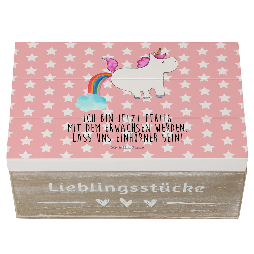 Holzkiste Einhorn Pupsend Holzkiste, Kiste, Schatzkiste, Truhe, Schatulle, XXL, Erinnerungsbox, Erinnerungskiste, Dekokiste, Aufbewahrungsbox, Geschenkbox, Geschenkdose, Einhorn, Einhörner, Einhorn Deko, Pegasus, Unicorn, Pups, Regenbogen, Glitzer, Einhornpower, Erwachsenwerden, Spaß, lustig, Freundin