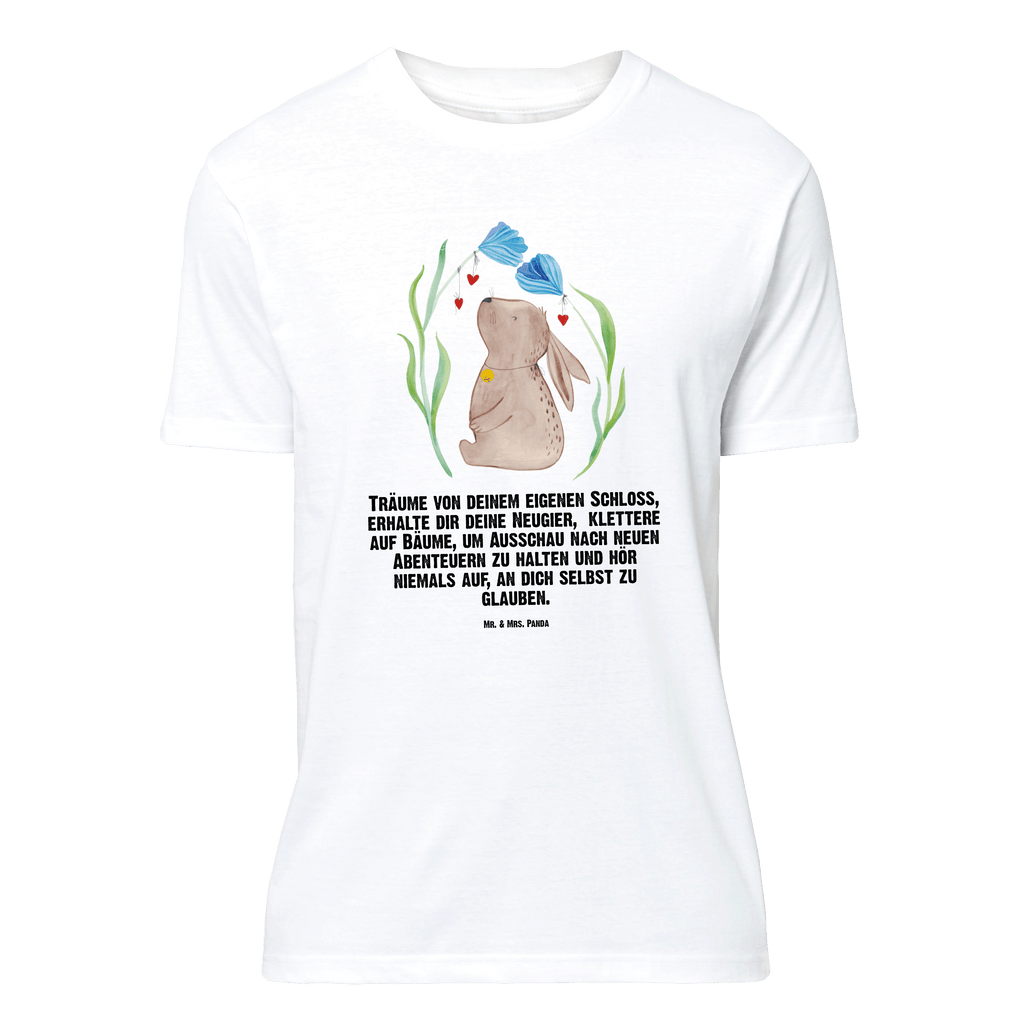 T-Shirt Standard Hase Blume T-Shirt, Shirt, Tshirt, Lustiges T-Shirt, T-Shirt mit Spruch, Party, Junggesellenabschied, Jubiläum, Geburstag, Herrn, Damen, Männer, Frauen, Schlafshirt, Nachthemd, Sprüche, Ostern, Osterhase, Ostergeschenke, Osternest, Osterdeko, Geschenke zu Ostern, Ostern Geschenk, Ostergeschenke Kinder, Ostern Kinder, Hase, Kaninchen, Kind, Taufe, Taufgeschenk, Geburt, Schwangerschaft, erstes Kind, Kindergeburtstag, Geburtstag, Hoffnung, Träume