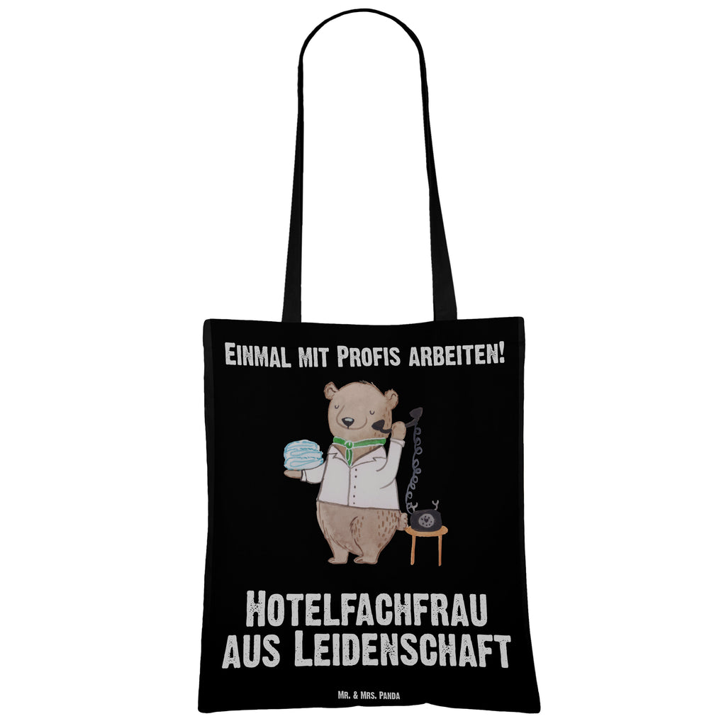 Tragetasche Hotelfachfrau aus Leidenschaft Beuteltasche, Beutel, Einkaufstasche, Jutebeutel, Stoffbeutel, Tasche, Shopper, Umhängetasche, Strandtasche, Schultertasche, Stofftasche, Tragetasche, Badetasche, Jutetasche, Einkaufstüte, Laptoptasche, Beruf, Ausbildung, Jubiläum, Abschied, Rente, Kollege, Kollegin, Geschenk, Schenken, Arbeitskollege, Mitarbeiter, Firma, Danke, Dankeschön, Hotelfachfrau, Hotelkauffrau, Hotelfachangestellte, Hotelier, Hoteleröffnung