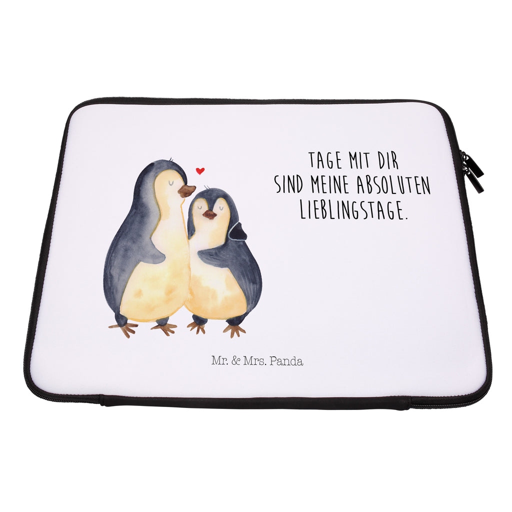 Notebook Tasche Pinguin umarmend Notebook Tasche, Laptop, Computertasche, Tasche, Notebook-Tasche, Notebook-Reisehülle, Notebook Schutz, Pinguin, Liebe, Liebespaar, Liebesbeweis, Liebesgeschenk, Verlobung, Jahrestag, Hochzeitstag, Hochzeit, Hochzeitsgeschenk