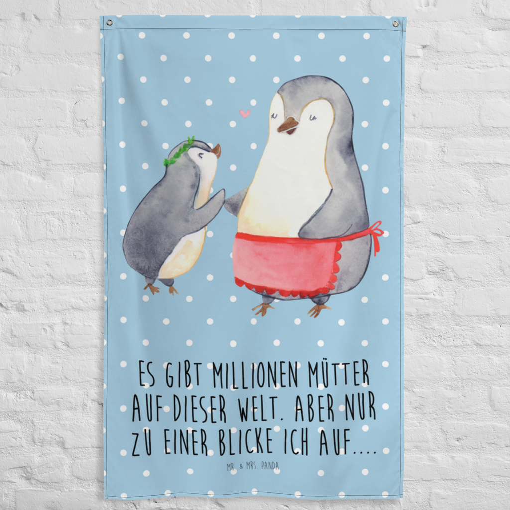 Wandteppich Pinguin mit Kind Wandbehang, Dekoration, Boho, Wandteppich, Wandtuch, Wanddeko, Tapisserie, Tapestry, Wandbild, Textil-Kunst, Schmuck-Wandbehang, Wand Deko, Kinderzimmer, Kinderzimmer Wand, Kinderzimmer Deko, Kinderzimmer Wanddeko, Familie, Vatertag, Muttertag, Bruder, Schwester, Mama, Papa, Oma, Opa, Geschenk, Mami, Mutti, Mutter, Geburststag