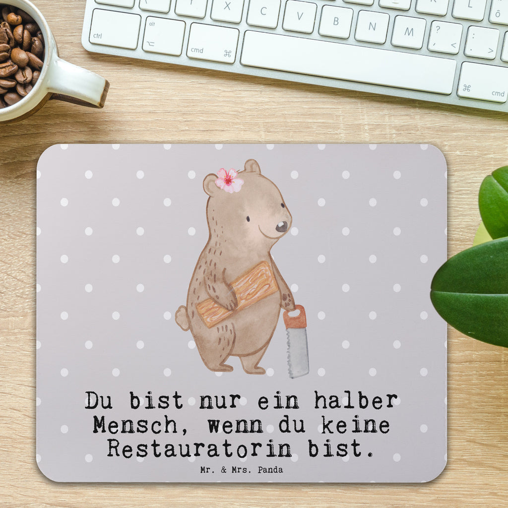 Mauspad Restauratorin mit Herz Mousepad, Computer zubehör, Büroausstattung, PC Zubehör, Arbeitszimmer, Mauspad, Einzigartiges Mauspad, Designer Mauspad, Mausunterlage, Mauspad Büro, Beruf, Ausbildung, Jubiläum, Abschied, Rente, Kollege, Kollegin, Geschenk, Schenken, Arbeitskollege, Mitarbeiter, Firma, Danke, Dankeschön