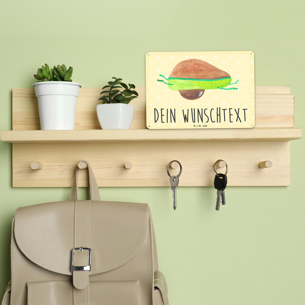 Personalisiertes Blechschild Avocado Yoga Blechschild, Metallschild, Geschenk Schild, Schild, Magnet-Metall-Schild, Deko Schild, Wandschild, Wand-Dekoration, Türschild, Avocado, Veggie, Vegan, Gesund, Avocado Yoga Vegan