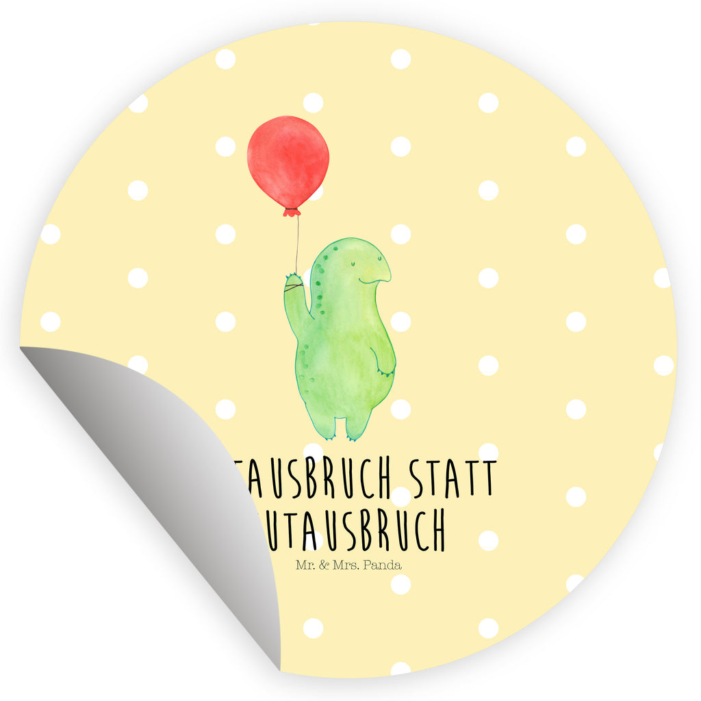 Rund Aufkleber Schildkröte Luftballon Sticker, Aufkleber, Etikett, Kinder, rund, Schildkröte, Schildkröten, Mutausbruch, Motivation, Motivationsspruch