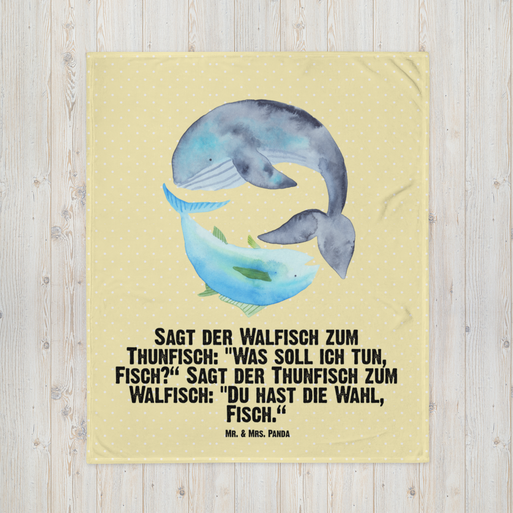 Babydecke Walfisch & Thunfisch Babydecke, Babygeschenk, Geschenk Geburt, Babyecke Kuscheldecke, Krabbeldecke, Tiermotive, Gute Laune, lustige Sprüche, Tiere, Wal, Wahl, Tunfisch, Wortwitz lustig, Spruch lustig, Flachwitz, Witz, Spruch des Tages, Flachwitz Geschenk