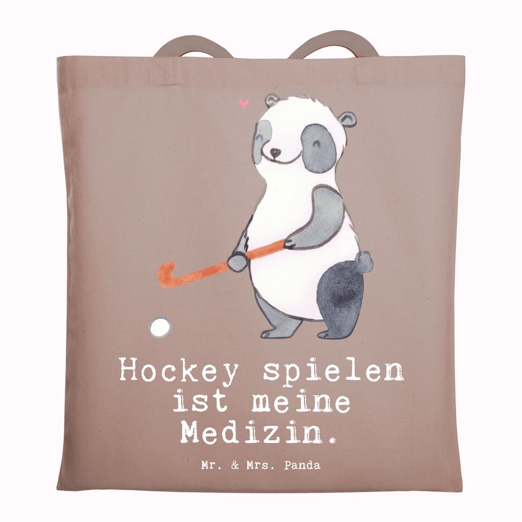 Tragetasche Panda Hockey spielen Medizin Beuteltasche, Beutel, Einkaufstasche, Jutebeutel, Stoffbeutel, Tasche, Shopper, Umhängetasche, Strandtasche, Schultertasche, Stofftasche, Tragetasche, Badetasche, Jutetasche, Einkaufstüte, Laptoptasche, Geschenk, Sport, Sportart, Hobby, Schenken, Danke, Dankeschön, Auszeichnung, Gewinn, Sportler, Hockey spielen, Feldhockey, Hockeyschläger, Hockey Verein