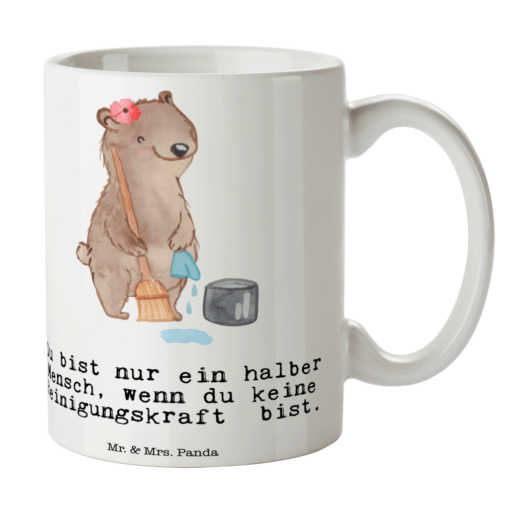 Tasse Reinigungskraft mit Herz Tasse, Kaffeetasse, Teetasse, Becher, Kaffeebecher, Teebecher, Keramiktasse, Porzellantasse, Büro Tasse, Geschenk Tasse, Tasse Sprüche, Tasse Motive, Kaffeetassen, Tasse bedrucken, Designer Tasse, Cappuccino Tassen, Schöne Teetassen, Beruf, Ausbildung, Jubiläum, Abschied, Rente, Kollege, Kollegin, Geschenk, Schenken, Arbeitskollege, Mitarbeiter, Firma, Danke, Dankeschön