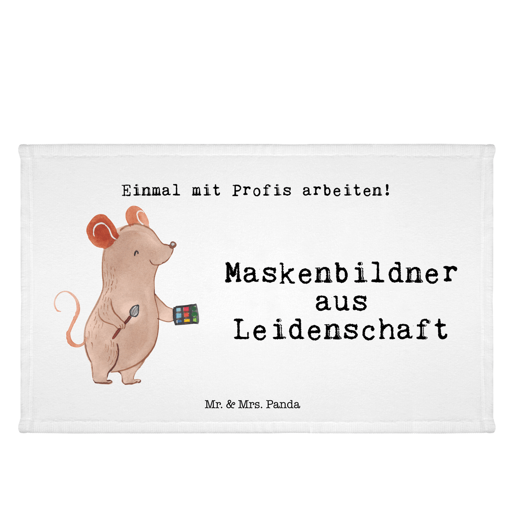 Handtuch Maskenbildner aus Leidenschaft Gästetuch, Reisehandtuch, Sport Handtuch, Frottier, Kinder Handtuch, Beruf, Ausbildung, Jubiläum, Abschied, Rente, Kollege, Kollegin, Geschenk, Schenken, Arbeitskollege, Mitarbeiter, Firma, Danke, Dankeschön, Kosmetiker, Make Up Artist, Maskenbildner, Visagist, Beauty Salon, Kosmetikstudio, Eröffnung