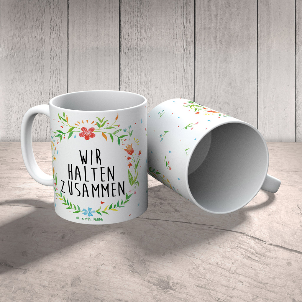 Tasse Wir halten zusammen Tasse, Kaffeetasse, Teetasse, Becher, Kaffeebecher, Teebecher, Keramiktasse, Porzellantasse, Büro Tasse, Geschenk Tasse, Tasse Sprüche, Tasse Motive, Kaffeetassen, Tasse bedrucken, Designer Tasse, Cappuccino Tassen, Schöne Teetassen, Geschenk