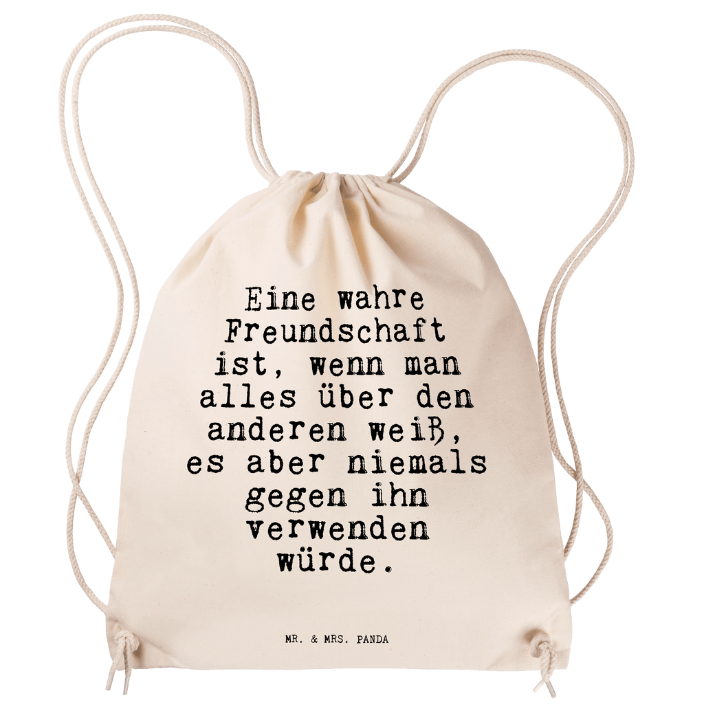 Sportbeutel Eine wahre Freundschaft ist,... Sportbeutel, Turnbeutel, Beutel, Sporttasche, Tasche, Stoffbeutel, Sportbeutel Kinder, Gymsack, Beutel Rucksack, Kleine Sporttasche, Sportzubehör, Turnbeutel Baumwolle, Spruch, Sprüche, lustige Sprüche, Weisheiten, Zitate, Spruch Geschenke, Spruch Sprüche Weisheiten Zitate Lustig Weisheit Worte