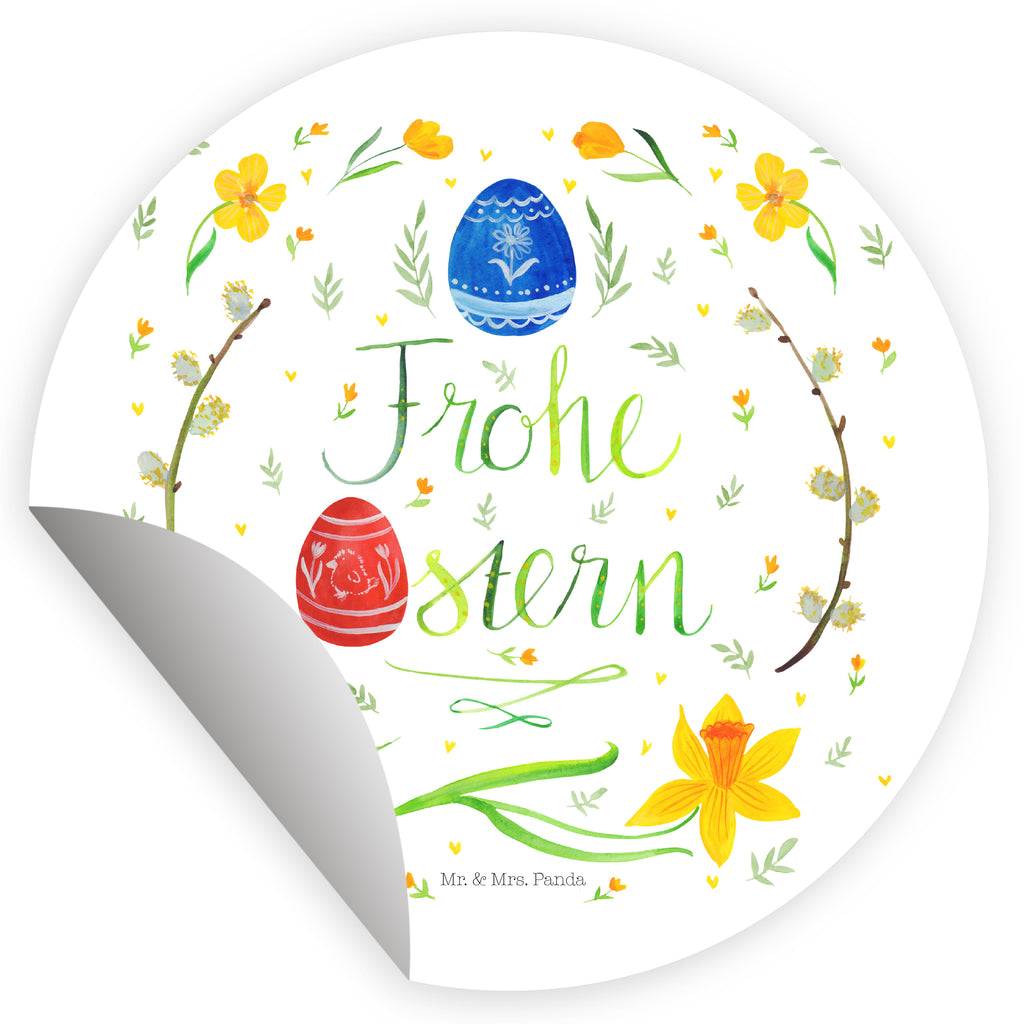 Rund Aufkleber Frohe Ostern Sticker, Aufkleber, Etikett, Ostern, Osterhase, Ostergeschenke, Osternest, Osterdeko, Geschenke zu Ostern, Ostern Geschenk, Ostergeschenke Kinder, Ostern Kinder, Frohe Ostern, Ostergrüße, Osterblume, Osterei, bemalte Ostereier, Weidenkätzchen. Lettering