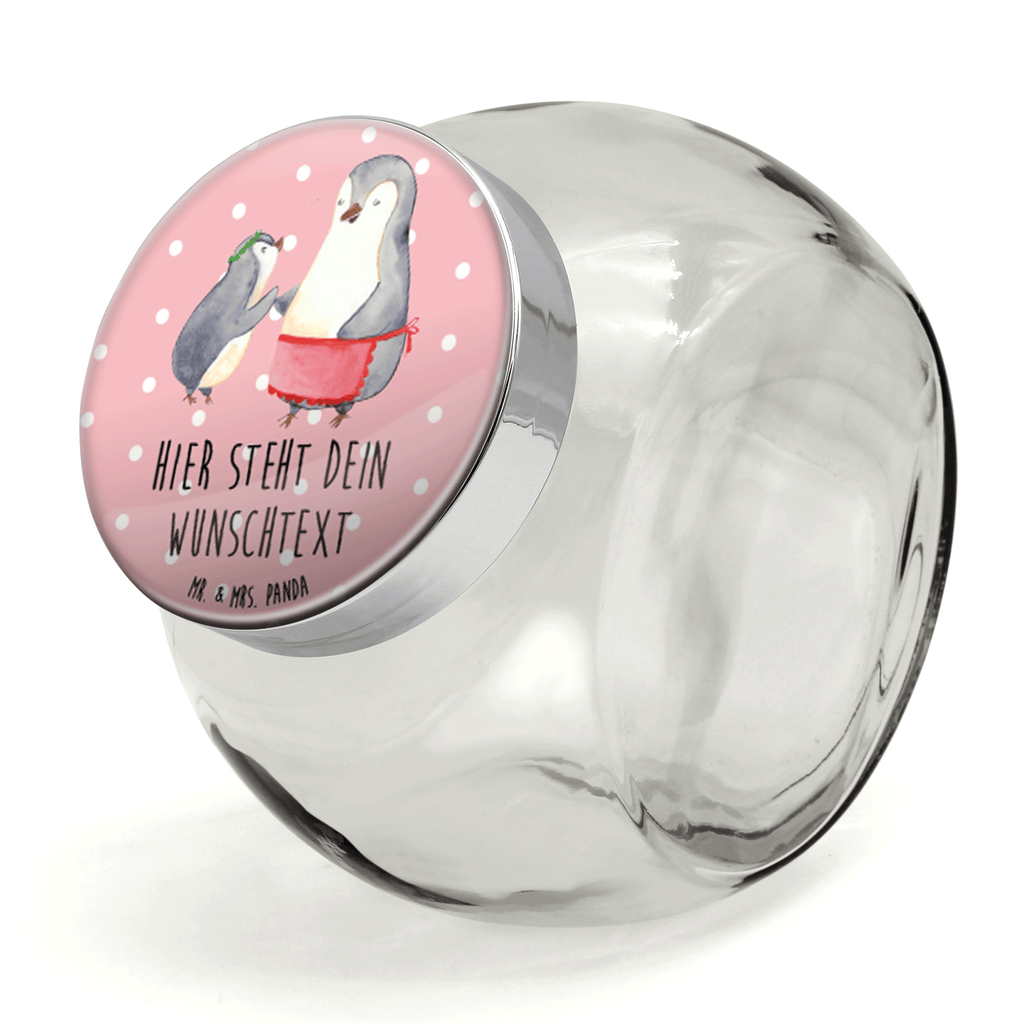 Personalisiertes Bonbonglas Pinguin mit Kind Vorratsdose, Vorratsbehälter, Süßigkeitenglas, Süßigkeitendose, Kaffeedose, Müslidose, Teedose, Keksbehälter, Keksedose, Glasdose, Glasbälter, Vorratsglas, Küchenbehälter, Aufbewahrungsdose, Aufbewahungsglas, Gewürzdose, Küchenorganizer, Snackdose, Familie, Vatertag, Muttertag, Bruder, Schwester, Mama, Papa, Oma, Opa, Geschenk, Mami, Mutti, Mutter, Geburststag