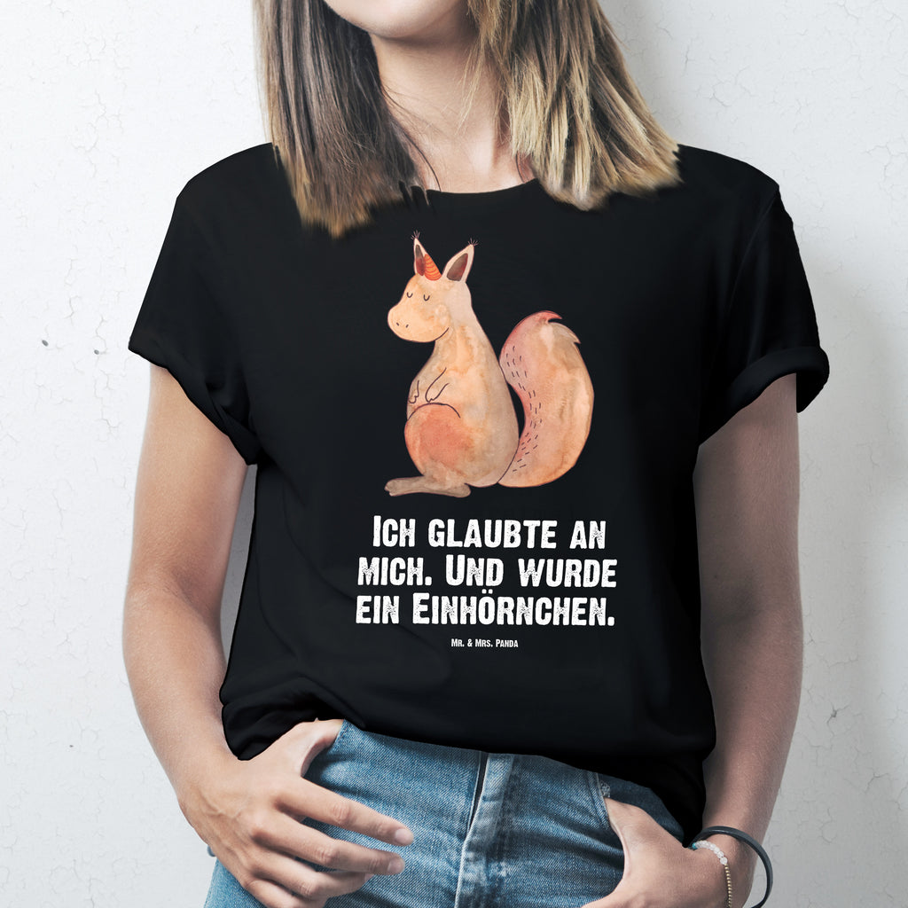 T-Shirt Standard Einhörnchen Glaube T-Shirt, Shirt, Tshirt, Lustiges T-Shirt, T-Shirt mit Spruch, Party, Junggesellenabschied, Jubiläum, Geburstag, Herrn, Damen, Männer, Frauen, Schlafshirt, Nachthemd, Sprüche, Einhorn, Einhörner, Einhorn Deko, Pegasus, Unicorn, Einhörnchen, Eichhörnchen, Eichhorn