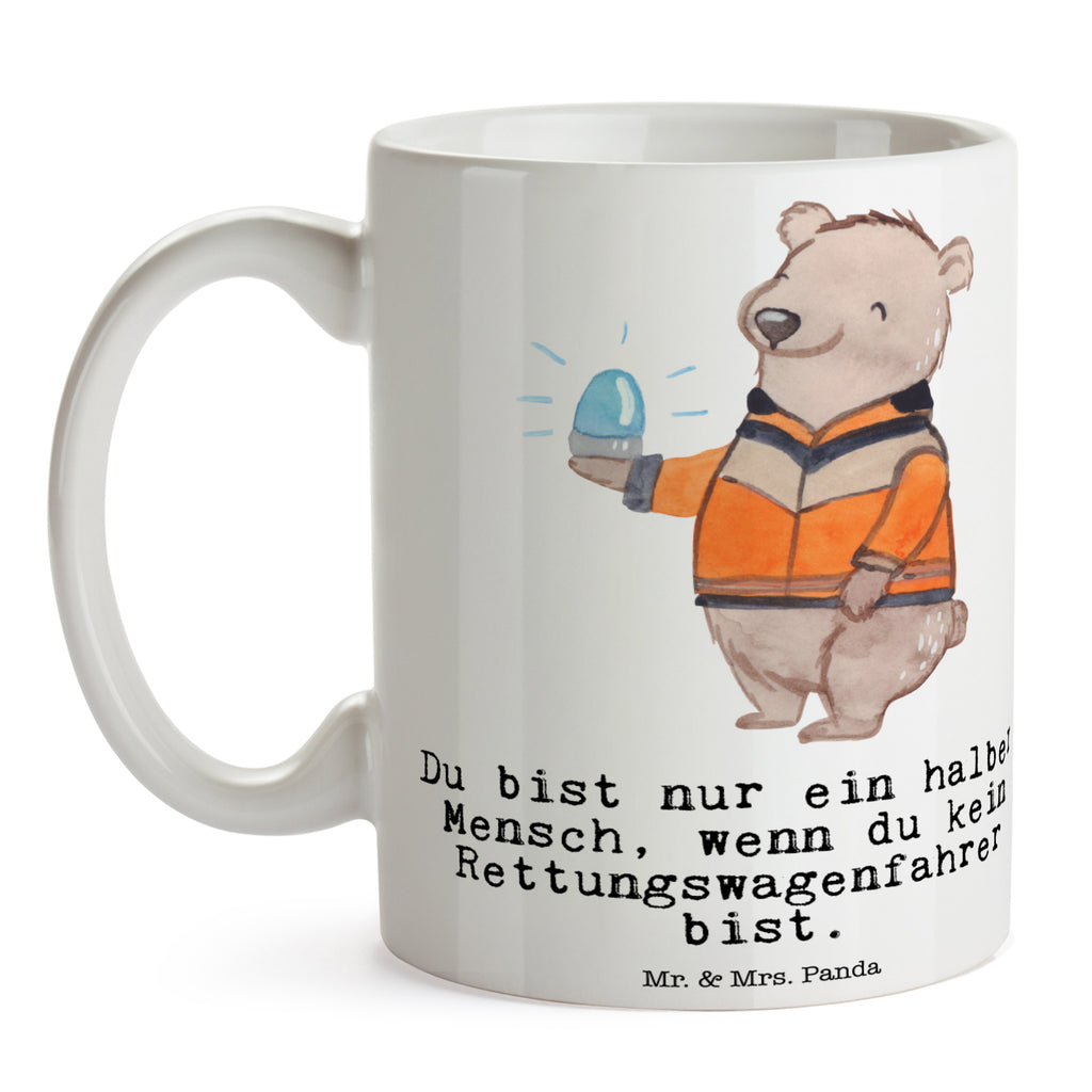 Tasse Rettungswagenfahrer mit Herz Tasse, Kaffeetasse, Teetasse, Becher, Kaffeebecher, Teebecher, Keramiktasse, Porzellantasse, Büro Tasse, Geschenk Tasse, Tasse Sprüche, Tasse Motive, Kaffeetassen, Tasse bedrucken, Designer Tasse, Cappuccino Tassen, Schöne Teetassen, Beruf, Ausbildung, Jubiläum, Abschied, Rente, Kollege, Kollegin, Geschenk, Schenken, Arbeitskollege, Mitarbeiter, Firma, Danke, Dankeschön