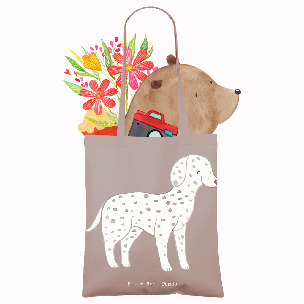 Tragetasche Dalmatiner Lebensretter Beuteltasche, Beutel, Einkaufstasche, Jutebeutel, Stoffbeutel, Hund, Hunderasse, Rassehund, Hundebesitzer, Geschenk, Tierfreund, Schenken, Welpe, Dalmatiner, Dalmatinac