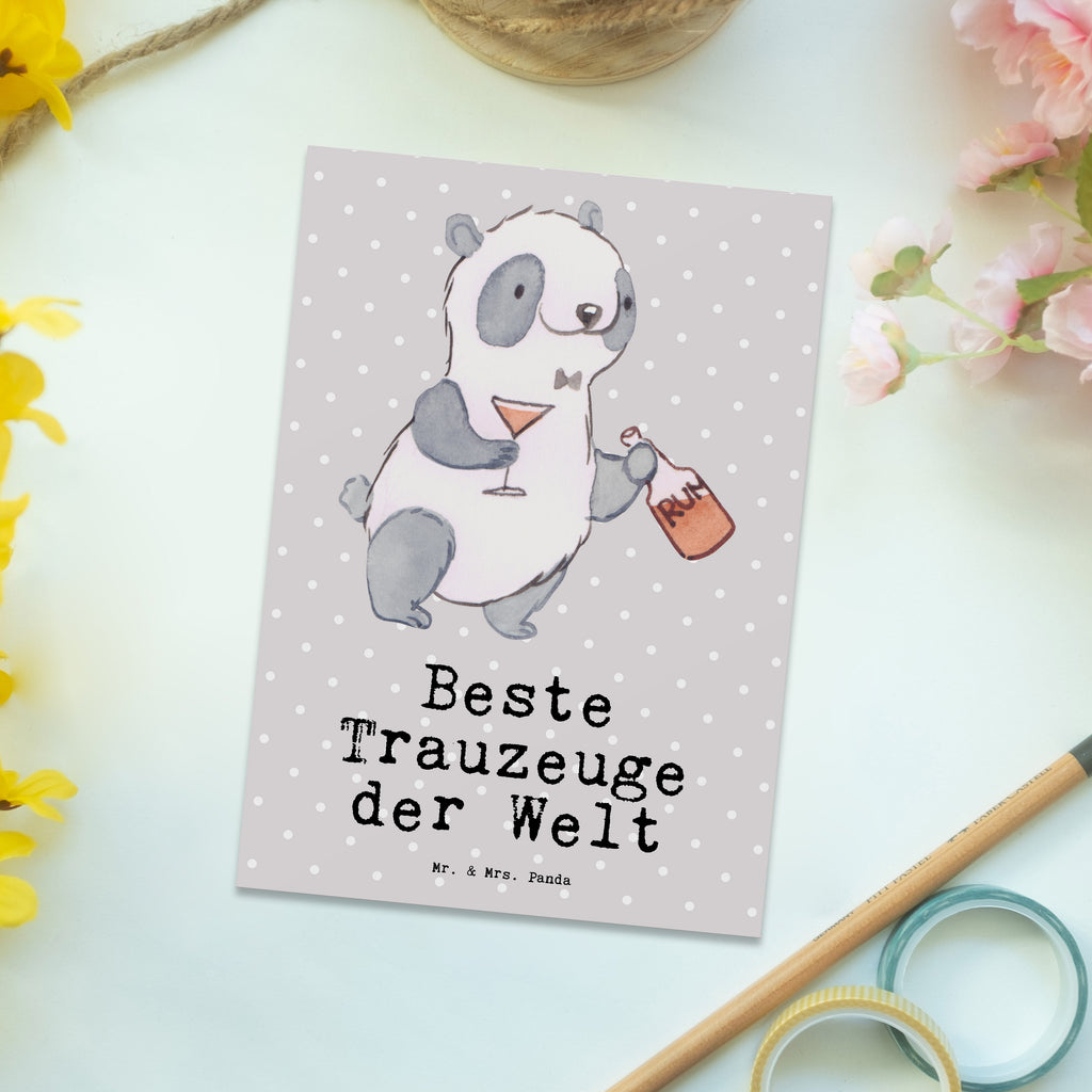 Postkarte Panda Bester Trauzeuge der Welt Postkarte, Karte, Geschenkkarte, Grußkarte, Einladung, Ansichtskarte, Geburtstagskarte, Einladungskarte, Dankeskarte, Ansichtskarten, Einladung Geburtstag, Einladungskarten Geburtstag, für, Dankeschön, Geschenk, Schenken, Geburtstag, Geburtstagsgeschenk, Geschenkidee, Danke, Bedanken, Mitbringsel, Freude machen, Geschenktipp, Trauzeugen, Trauzeuge, Trauhzeugen, Hochzeit, Heirat, JGA, Trauung, Kirche, Standesamt, Braut, Bräutigam