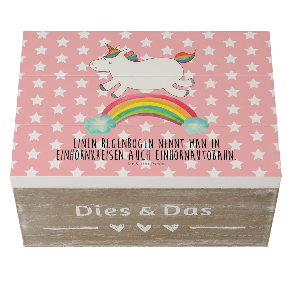 Holzkiste Einhorn Regenbogen Holzkiste, Kiste, Schatzkiste, Truhe, Schatulle, XXL, Erinnerungsbox, Erinnerungskiste, Dekokiste, Aufbewahrungsbox, Geschenkbox, Geschenkdose, Einhorn, Einhörner, Einhorn Deko, Pegasus, Unicorn, Regenbogen, Glitzer, Einhornpower, Erwachsenwerden, Einhornautobahn