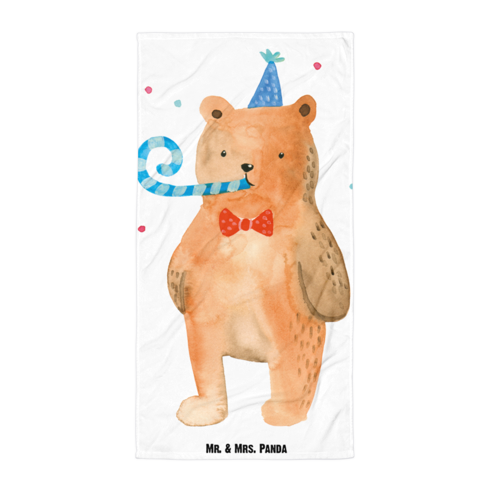 XL Badehandtuch Bär Geburtstag Handtuch, Badetuch, Duschtuch, Strandtuch, Saunatuch, Bär, Teddy, Teddybär, Happy Birthday, Alles Gute, Glückwunsch, Geburtstag