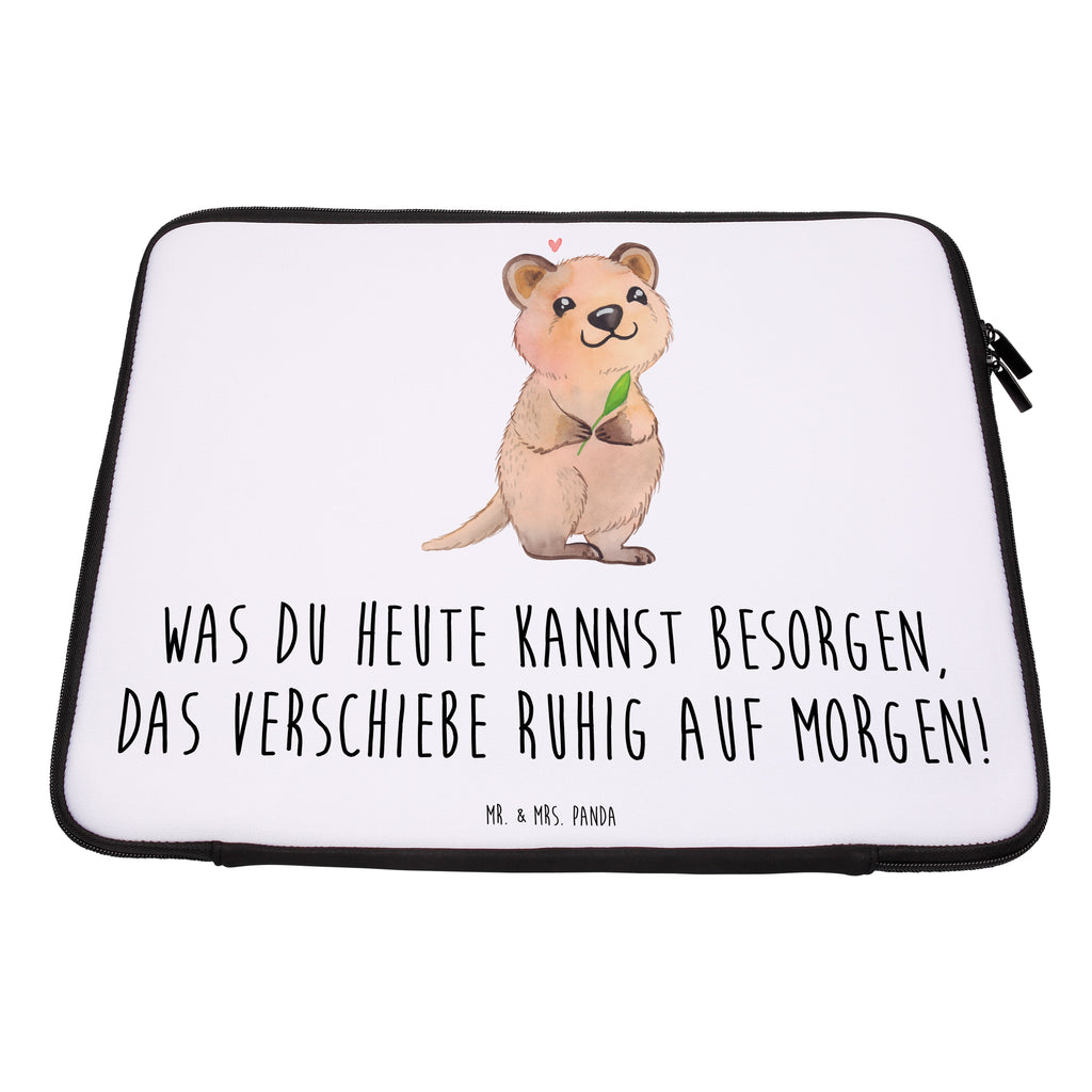 Notebook Tasche Quokka Happy Notebook Tasche, Laptop, Computertasche, Tasche, Notebook-Tasche, Notebook-Reisehülle, Notebook Schutz, Tiermotive, Gute Laune, lustige Sprüche, Tiere, Quokka, Verschieben, Aufschieberitis, Lustiger Spruch, Niedliches Tier, Dinge erledigen