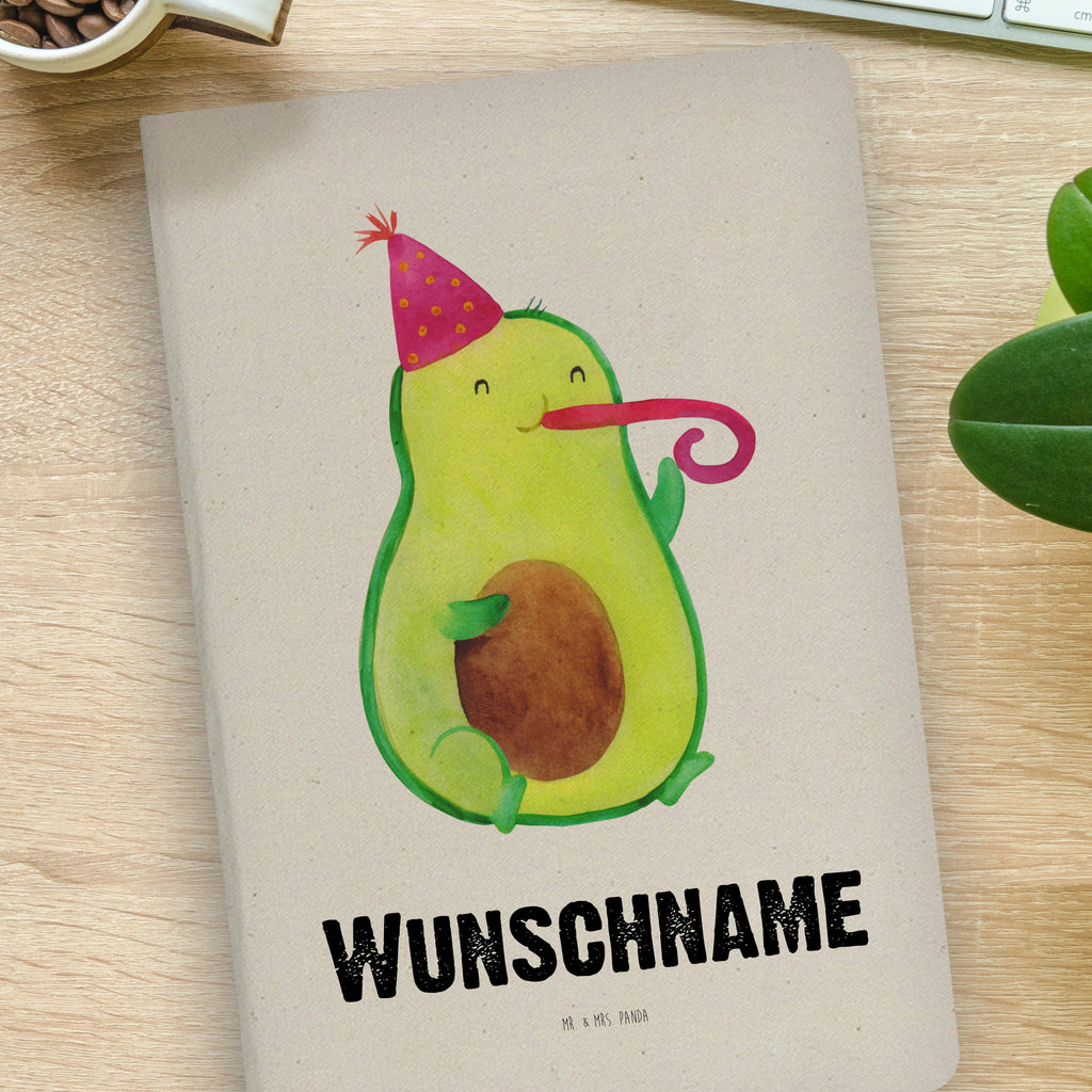 DIN A4 Personalisiertes Notizbuch Avocado Birthday Personalisiertes Notizbuch, Notizbuch mit Namen, Notizbuch bedrucken, Personalisierung, Namensbuch, Namen, Avocado, Veggie, Vegan, Gesund