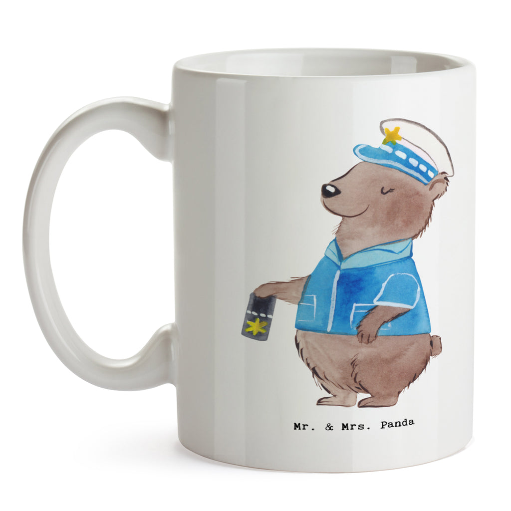 Tasse Polizistin mit Herz Tasse, Kaffeetasse, Teetasse, Becher, Kaffeebecher, Teebecher, Keramiktasse, Porzellantasse, Büro Tasse, Geschenk Tasse, Tasse Sprüche, Tasse Motive, Kaffeetassen, Tasse bedrucken, Designer Tasse, Cappuccino Tassen, Schöne Teetassen, Beruf, Ausbildung, Jubiläum, Abschied, Rente, Kollege, Kollegin, Geschenk, Schenken, Arbeitskollege, Mitarbeiter, Firma, Danke, Dankeschön, Polizistin, Polizeibeamtin, Wachfrau, Cop, Polizei, Studium