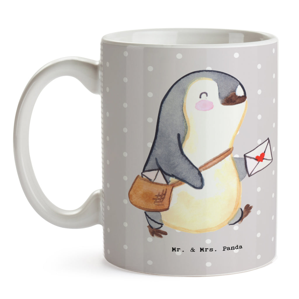 Tasse Postbote mit Herz Tasse, Kaffeetasse, Teetasse, Becher, Kaffeebecher, Teebecher, Keramiktasse, Porzellantasse, Büro Tasse, Geschenk Tasse, Tasse Sprüche, Tasse Motive, Kaffeetassen, Tasse bedrucken, Designer Tasse, Cappuccino Tassen, Schöne Teetassen, Beruf, Ausbildung, Jubiläum, Abschied, Rente, Kollege, Kollegin, Geschenk, Schenken, Arbeitskollege, Mitarbeiter, Firma, Danke, Dankeschön, Postbote, Briefzusteller, Briefträger, Postler