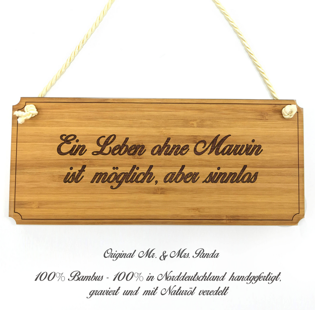 Türschild Classic Schild Marvin Dekoschild, Schild, Wanddeko, Werbeschild, Holzschild, Reklameschild, Türschild, Küchenschild, Wandschild, Holztafel, Motivschild, Spruchschild, Landhaus, Shabby, graviert