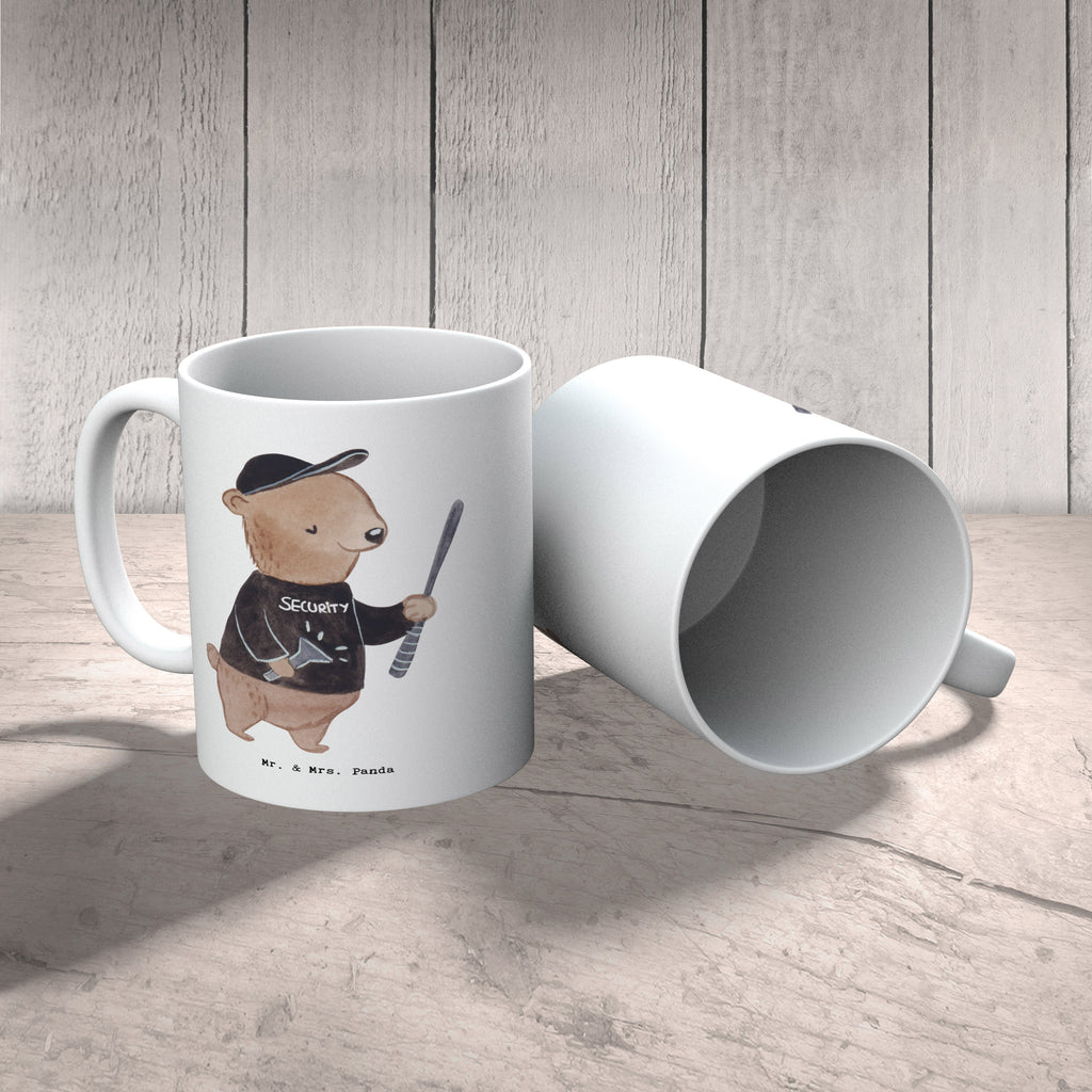 Tasse Security Mitarbeiter mit Herz Tasse, Kaffeetasse, Teetasse, Becher, Kaffeebecher, Teebecher, Keramiktasse, Porzellantasse, Büro Tasse, Geschenk Tasse, Tasse Sprüche, Tasse Motive, Kaffeetassen, Tasse bedrucken, Designer Tasse, Cappuccino Tassen, Schöne Teetassen, Beruf, Ausbildung, Jubiläum, Abschied, Rente, Kollege, Kollegin, Geschenk, Schenken, Arbeitskollege, Mitarbeiter, Firma, Danke, Dankeschön