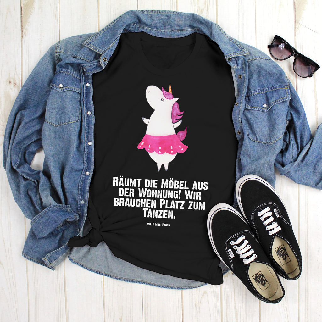 T-Shirt Standard Einhorn Ballerina T-Shirt, Shirt, Tshirt, Lustiges T-Shirt, T-Shirt mit Spruch, Party, Junggesellenabschied, Jubiläum, Geburstag, Herrn, Damen, Männer, Frauen, Schlafshirt, Nachthemd, Sprüche, Einhorn, Einhörner, Einhorn Deko, Pegasus, Unicorn, Tanzen, Ballerina, Wohnung, Spaß, Feiern, Geburtstag, Tänzerin, Lebenslust, Lebensfreude