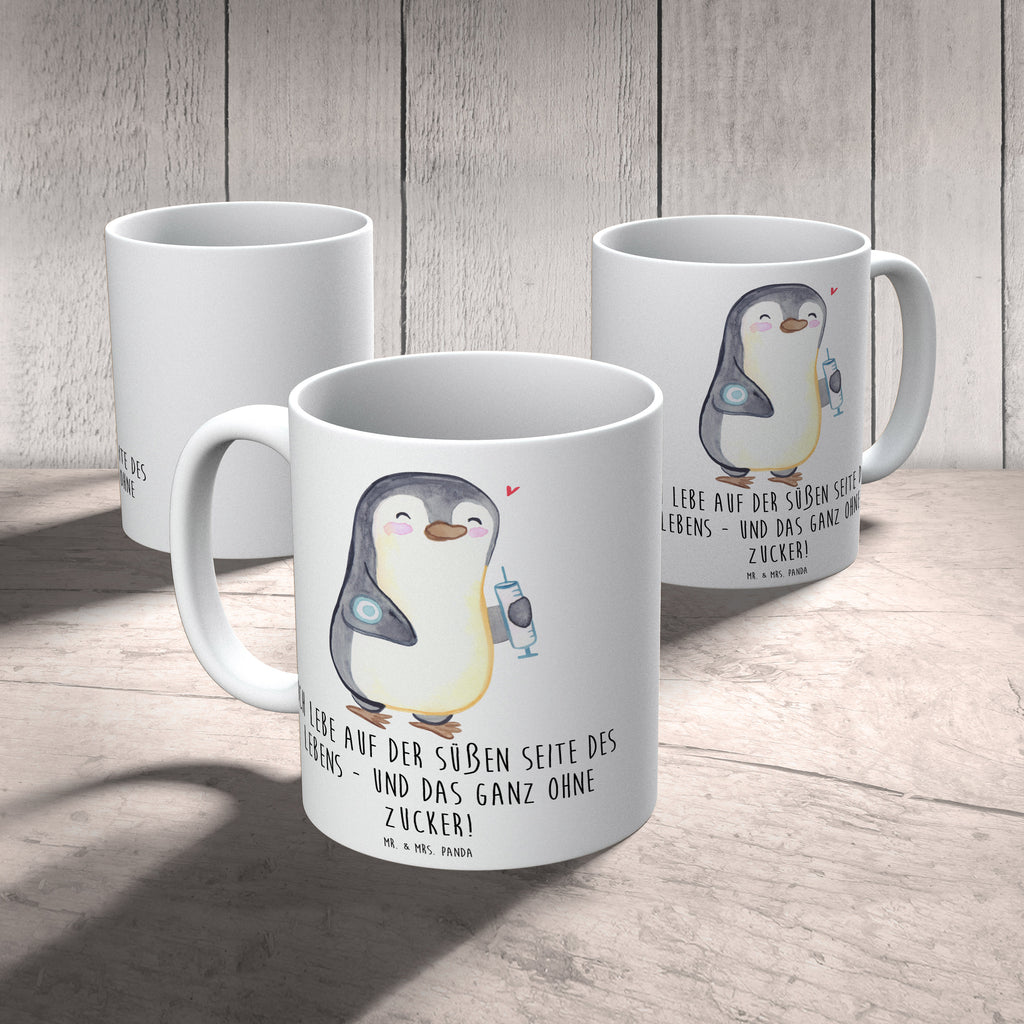 Tasse Pinguin Diabetes Tasse, Kaffeetasse, Teetasse, Becher, Kaffeebecher, Teebecher, Keramiktasse, Porzellantasse, Büro Tasse, Geschenk Tasse, Tasse Sprüche, Tasse Motive, Kaffeetassen, Tasse bedrucken, Designer Tasse, Cappuccino Tassen, Schöne Teetassen, Pinguin, Diabetes, Diabetes Mellitus, Zuckerkrankheit