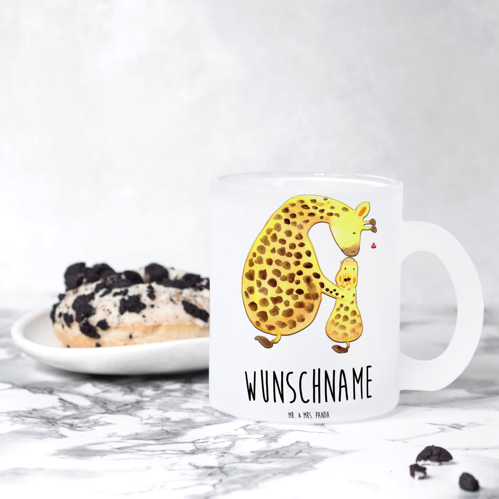 Personalisierte Teetasse Giraffe mit Kind Personalisierte Teetasse, Personalisiertes Teeglas, Personalisierter Teebecher, Personalisierte Glas Teetasse, Personalisierte Teetasse aus Glas, Teetasse mit Namen, Teeglas mit Namen, Teebecher mit Namen, Glas Teetasse mit Namen, Teetasse aus Glas mit Namen, Teetasse Wunschname, Teetasse selbst gestalten., Afrika, Wildtiere, Giraffe, Kind, Mutter, Mama, Tochter, Sohn, Lieblingsmensch