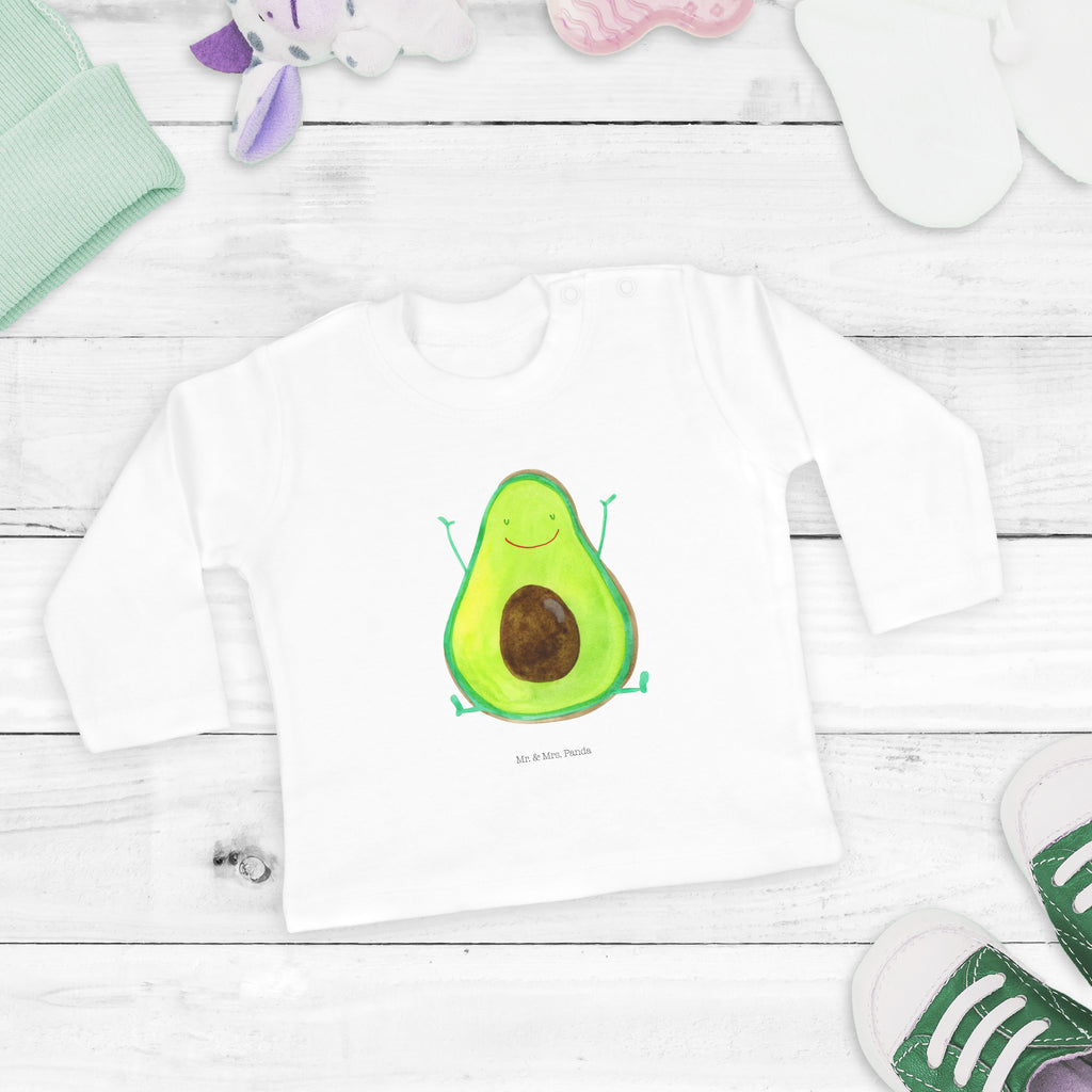 Baby Longsleeve Avocado Happy Mädchen, Jungen, Baby, Longsleeve, Langarm, Bio, Kleidung, uni, Langarmshirt, Avocado, Veggie, Vegan, Gesund, Chaos