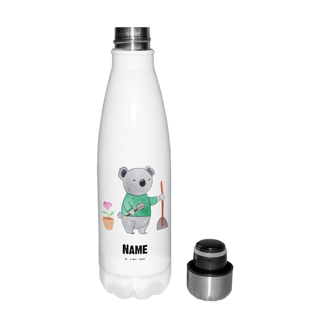 Personalisierte Thermosflasche Gärtner mit Herz Personalisierte Isolierflasche, Personalisierte Thermoflasche, Personalisierte Trinkflasche, Trinkflasche Mit Namen, Wunschname, Bedrucken, Namensflasche, Beruf, Ausbildung, Jubiläum, Abschied, Rente, Kollege, Kollegin, Geschenk, Schenken, Arbeitskollege, Mitarbeiter, Firma, Danke, Dankeschön, Gärtner, Gartenplaner, Gärtnerei, Gartenbau, Hobbygärtner, Garten- und Landschaftsbauer