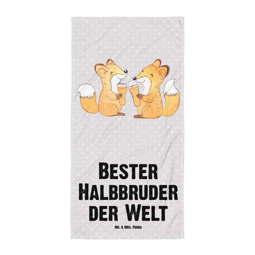 XL Badehandtuch Fuchs Bester Halbbruder der Welt Handtuch, Badetuch, Duschtuch, Strandtuch, Saunatuch, für, Dankeschön, Geschenk, Schenken, Geburtstag, Geburtstagsgeschenk, Geschenkidee, Danke, Bedanken, Mitbringsel, Freude machen, Geschenktipp, Halbbruder, Stiefbruder, Stief, Stiefgeschwister, Bruder, Brudi, Geschwister, Bruderherz, Schwester, Familie, Kleinigkeit, Brother, Bester, Sohn