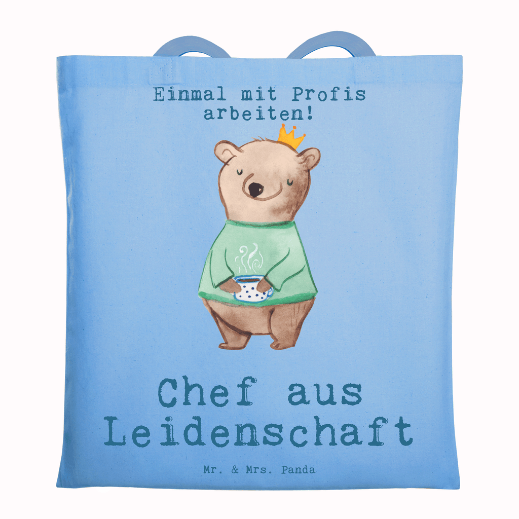 Tragetasche Chef aus Leidenschaft Beuteltasche, Beutel, Einkaufstasche, Jutebeutel, Stoffbeutel, Tasche, Shopper, Umhängetasche, Strandtasche, Schultertasche, Stofftasche, Tragetasche, Badetasche, Jutetasche, Einkaufstüte, Laptoptasche, Beruf, Ausbildung, Jubiläum, Abschied, Rente, Kollege, Kollegin, Geschenk, Schenken, Arbeitskollege, Mitarbeiter, Firma, Danke, Dankeschön, CEO, Chef, Führungskraft, Geschäftsinhaber, Firmeninhaber, Unternehmensinhaber, Direktor, Leiter