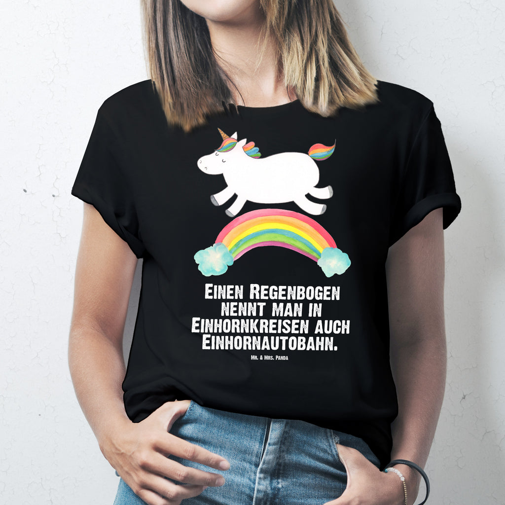 T-Shirt Standard Einhorn Regenbogen T-Shirt, Shirt, Tshirt, Lustiges T-Shirt, T-Shirt mit Spruch, Party, Junggesellenabschied, Jubiläum, Geburstag, Herrn, Damen, Männer, Frauen, Schlafshirt, Nachthemd, Sprüche, Einhorn, Einhörner, Einhorn Deko, Pegasus, Unicorn, Regenbogen, Glitzer, Einhornpower, Erwachsenwerden, Einhornautobahn