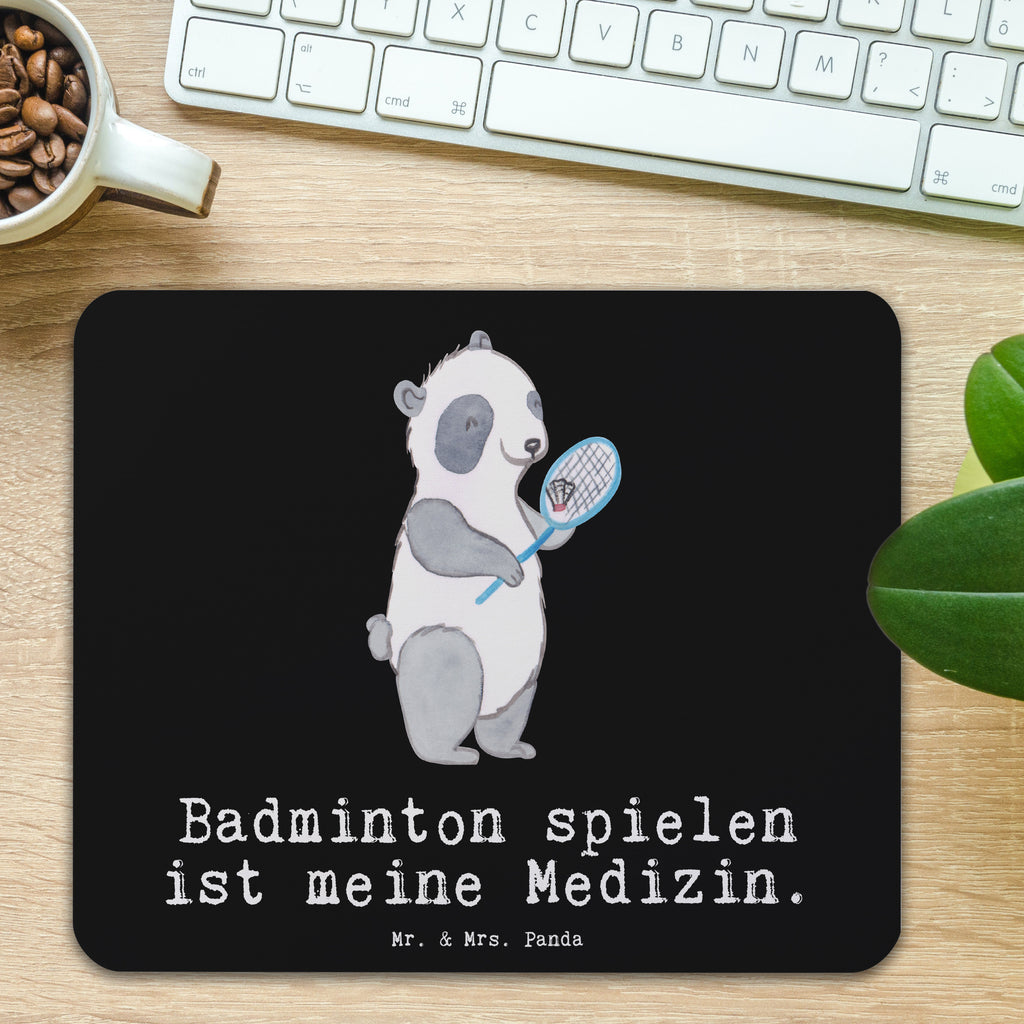 Mauspad Panda Badminton  Medizin Mousepad, Computer zubehör, Büroausstattung, PC Zubehör, Arbeitszimmer, Mauspad, Einzigartiges Mauspad, Designer Mauspad, Mausunterlage, Mauspad Büro, Geschenk, Sport, Sportart, Hobby, Schenken, Danke, Dankeschön, Auszeichnung, Gewinn, Sportler, Badminton, Badminton spielen