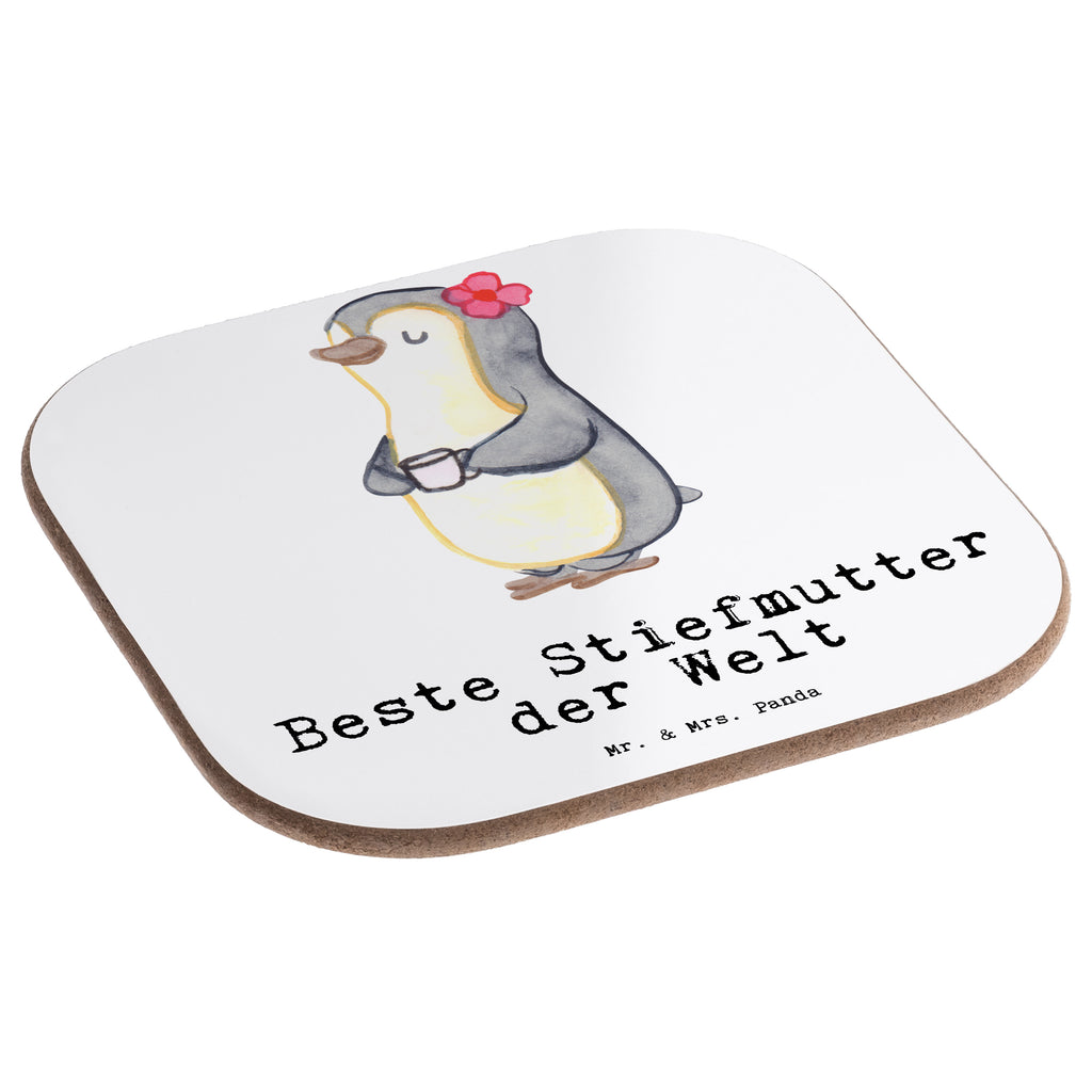 Quadratische Untersetzer Pinguin Beste Stiefmutter der Welt Untersetzer, Bierdeckel, Glasuntersetzer, Untersetzer Gläser, Getränkeuntersetzer, Untersetzer aus Holz, Untersetzer für Gläser, Korkuntersetzer, Untersetzer Holz, Holzuntersetzer, Tassen Untersetzer, Untersetzer Design, für, Dankeschön, Geschenk, Schenken, Geburtstag, Geburtstagsgeschenk, Geschenkidee, Danke, Bedanken, Mitbringsel, Freude machen, Geschenktipp, Stiefmutter, Stief Mutter, Stiefmama, Mami, Mutter, Muttertag, Mutti, Mama, Tochter, Sohn, Beste