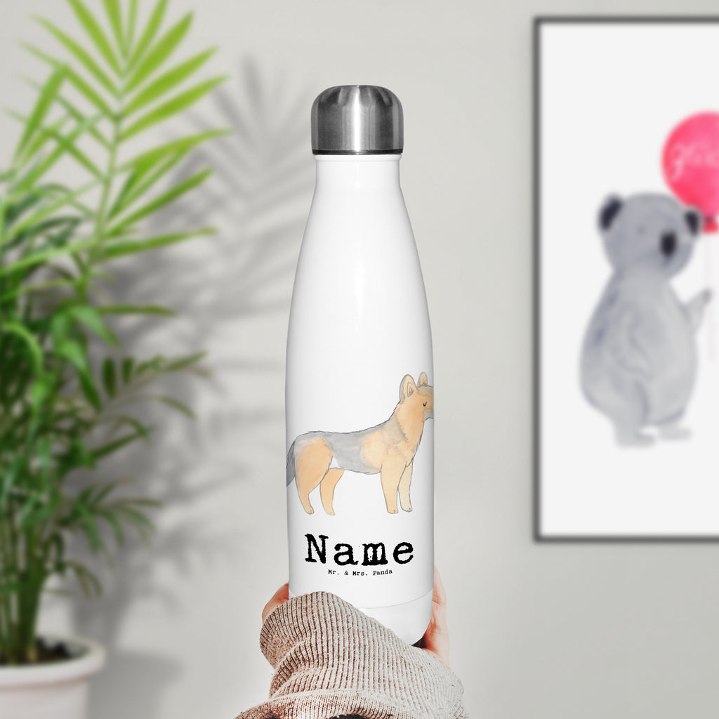 Personalisierte Thermosflasche Schäferhund Lebensretter Personalisierte Isolierflasche, Personalisierte Thermoflasche, Personalisierte Trinkflasche, Trinkflasche Mit Namen, Wunschname, Bedrucken, Namensflasche, Hund, Hunderasse, Rassehund, Hundebesitzer, Geschenk, Tierfreund, Schenken, Welpe, Schäferhund