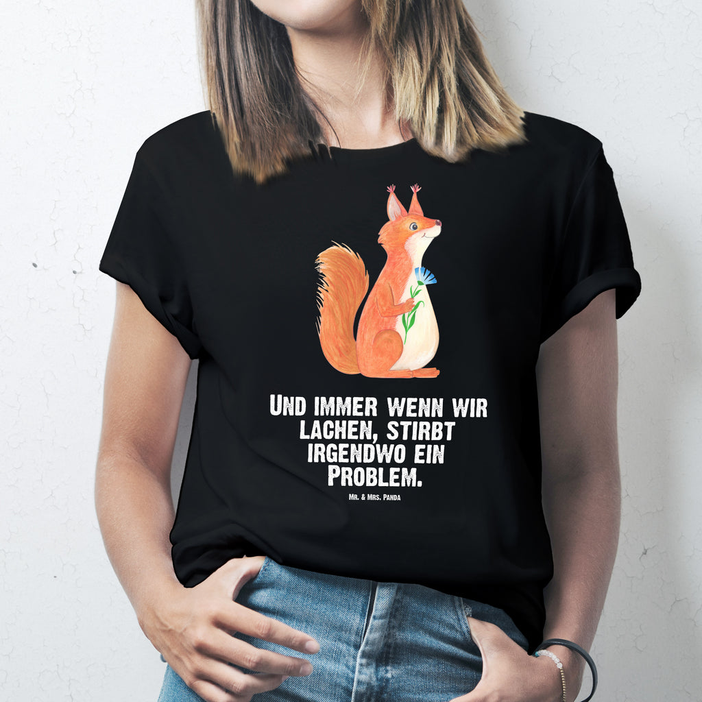 T-Shirt Standard Eichhörnchen Blume T-Shirt, Shirt, Tshirt, Lustiges T-Shirt, T-Shirt mit Spruch, Party, Junggesellenabschied, Jubiläum, Geburstag, Herrn, Damen, Männer, Frauen, Schlafshirt, Nachthemd, Sprüche, Tiermotive, Gute Laune, lustige Sprüche, Tiere, Eichhörnchen, Eichhorn, Spruch positiv, Lachen, Spaß, Motivation Sprüche, Motivation Bilder, glücklich Spruch, Spruch Deko