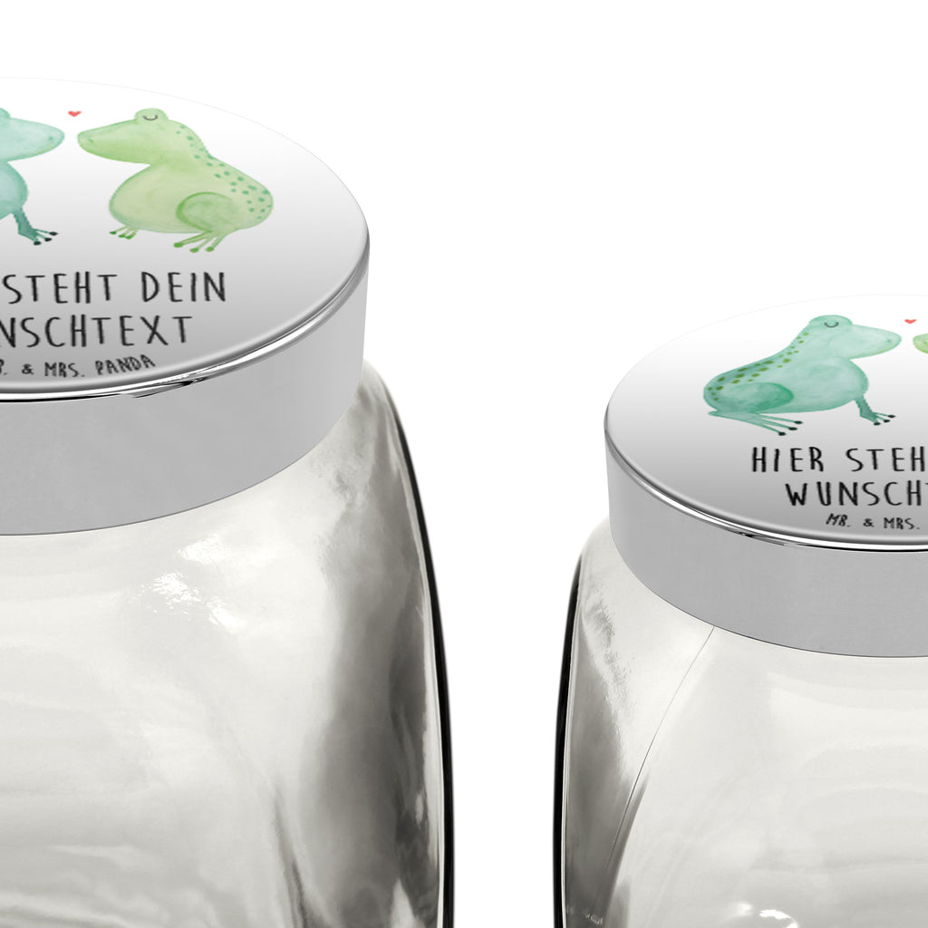 Personalisiertes Bonbonglas Frosch Liebe Vorratsdose, Vorratsbehälter, Süßigkeitenglas, Süßigkeitendose, Kaffeedose, Müslidose, Teedose, Keksbehälter, Keksedose, Glasdose, Glasbälter, Vorratsglas, Küchenbehälter, Aufbewahrungsdose, Aufbewahungsglas, Gewürzdose, Küchenorganizer, Snackdose, Liebe, Partner, Freund, Freundin, Ehemann, Ehefrau, Heiraten, Verlobung, Heiratsantrag, Liebesgeschenk, Jahrestag, Hocheitstag, Verliebt, Verlobt, Verheiratet, Geschenk Freundin, Geschenk Freund, Liebesbeweis, Hochzeitstag, Geschenk Hochzeit, Frosch, Frösche, Froschkönig, Fröschchen