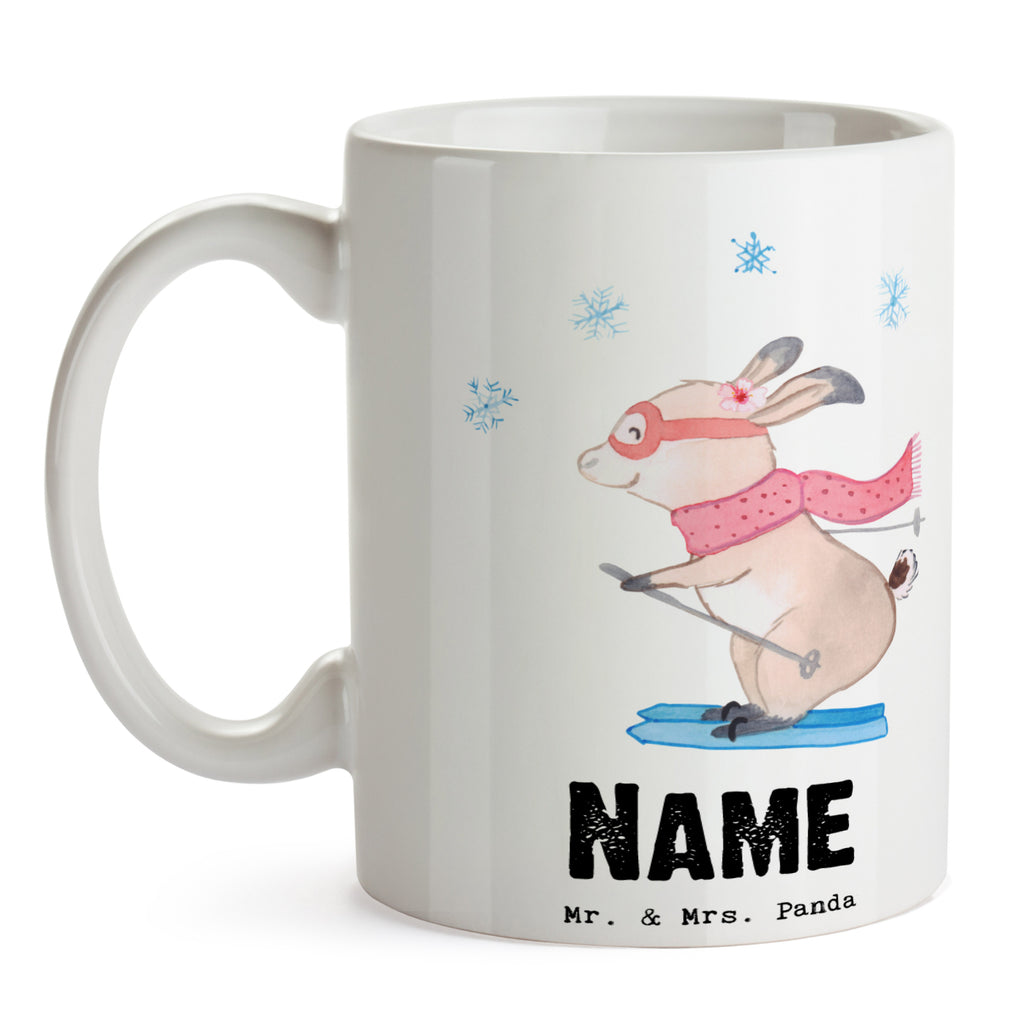 Personalisierte Tasse Skilehrerin mit Herz Personalisierte Tasse, Namenstasse, Wunschname, Personalisiert, Tasse, Namen, Drucken, Tasse mit Namen, Beruf, Ausbildung, Jubiläum, Abschied, Rente, Kollege, Kollegin, Geschenk, Schenken, Arbeitskollege, Mitarbeiter, Firma, Danke, Dankeschön