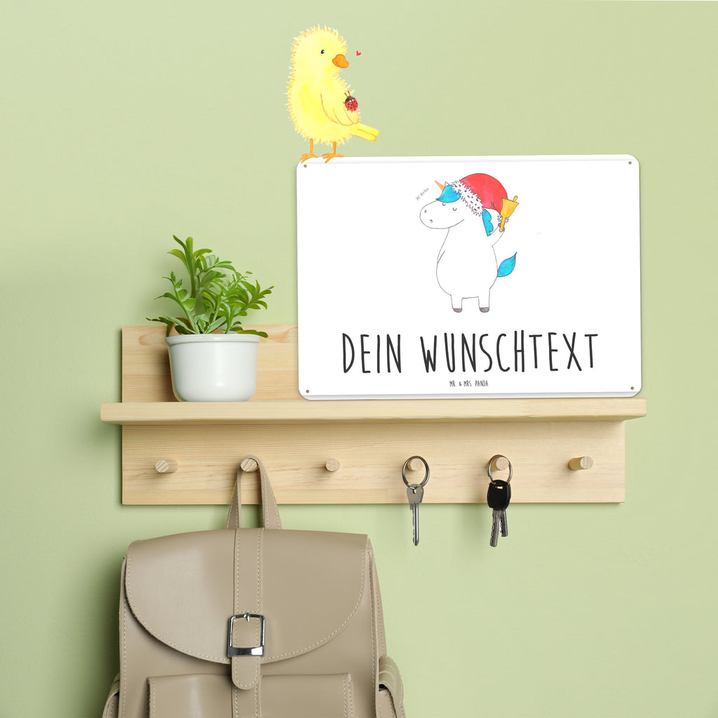 Personalisiertes Blechschild Einhorn Weihnachtsmann Blechschild, Metallschild, Geschenk Schild, Schild, Magnet-Metall-Schild, Deko Schild, Wandschild, Wand-Dekoration, Türschild, Einhorn, Einhörner, Einhorn Deko, Pegasus, Unicorn, Gin, Schokolade, Schoki, Weihnachten, Weihnachtsmann, Nikolaus, Wunschzettel, Wunschliste, Feenstaub