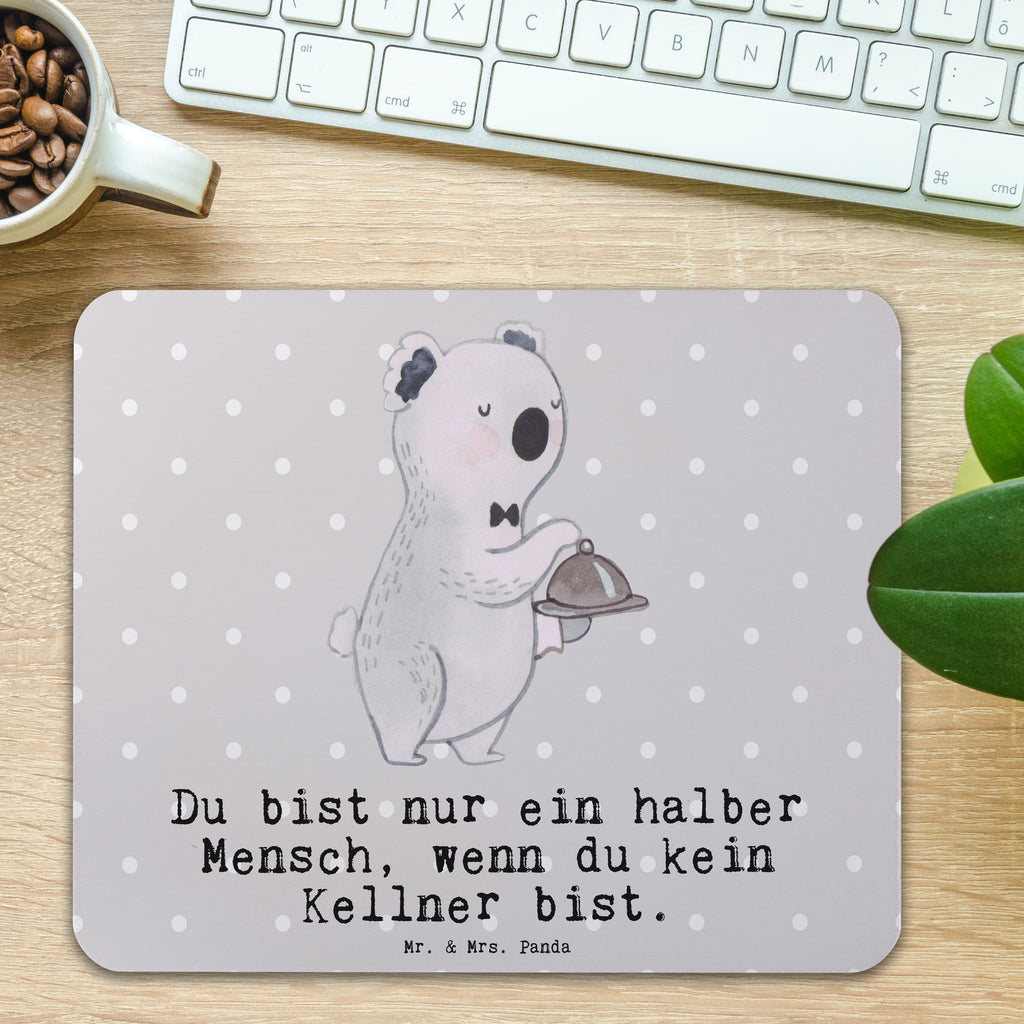 Mauspad Kellner mit Herz Mousepad, Computer zubehör, Büroausstattung, PC Zubehör, Arbeitszimmer, Mauspad, Einzigartiges Mauspad, Designer Mauspad, Mausunterlage, Mauspad Büro, Beruf, Ausbildung, Jubiläum, Abschied, Rente, Kollege, Kollegin, Geschenk, Schenken, Arbeitskollege, Mitarbeiter, Firma, Danke, Dankeschön, Kellner, Servicekraft, Restaurant, Ober