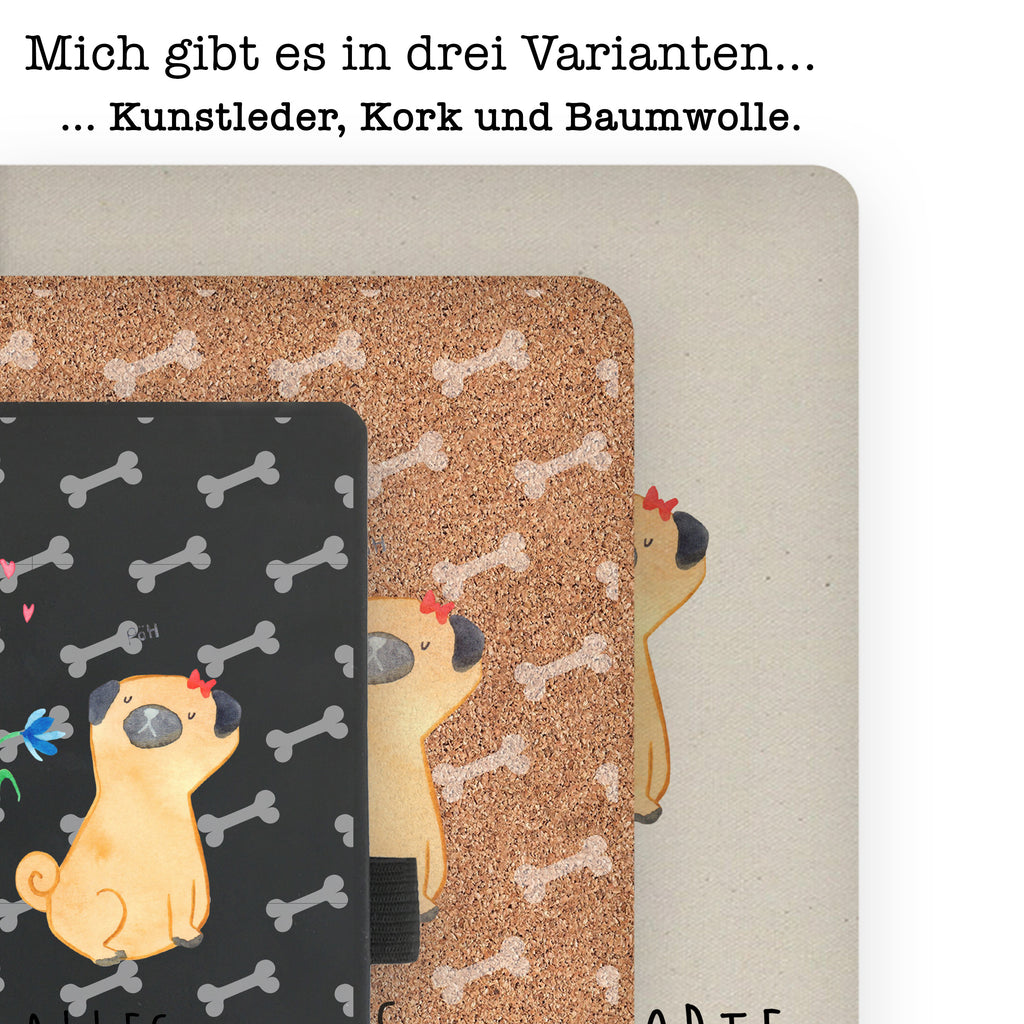 Baumwoll Notizbuch Mops Verliebt Notizen, Eintragebuch, Tagebuch, Notizblock, Adressbuch, Journal, Kladde, Skizzenbuch, Notizheft, Schreibbuch, Schreibheft, Hund, Hundemotiv, Haustier, Hunderasse, Tierliebhaber, Hundebesitzer, Sprüche, Mops, Möpse, Hundeliebe, verliebt, Liebe, Liebesspruch. Verlobt, Geschenk Freund, Partner