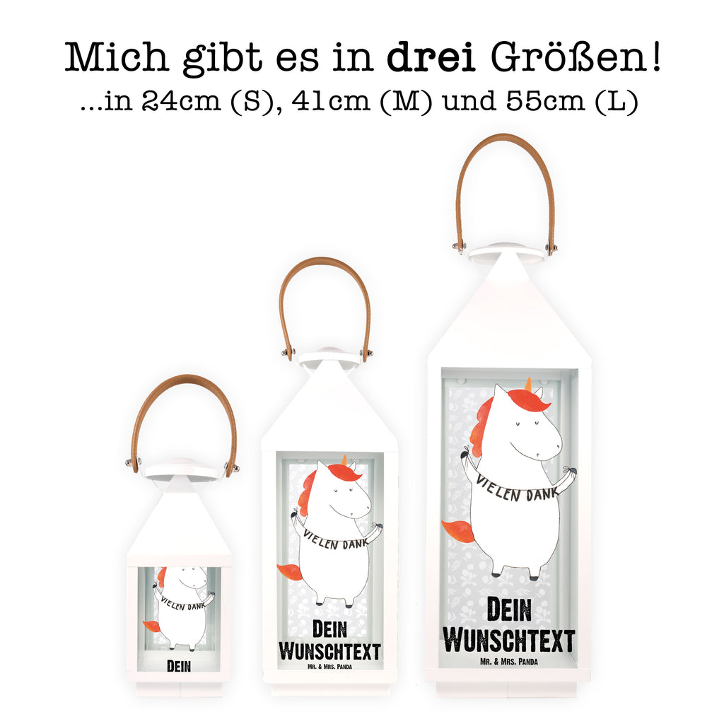 Personalisierte Deko Laterne Einhorn Vielen Dank Gartenlampe, Gartenleuchte, Gartendekoration, Gartenlicht, Laterne kleine Laternen, XXL Laternen, Laterne groß, Einhorn, Einhörner, Einhorn Deko, Pegasus, Unicorn, Danke, vielen Dank, Dankeschön, Danksagung