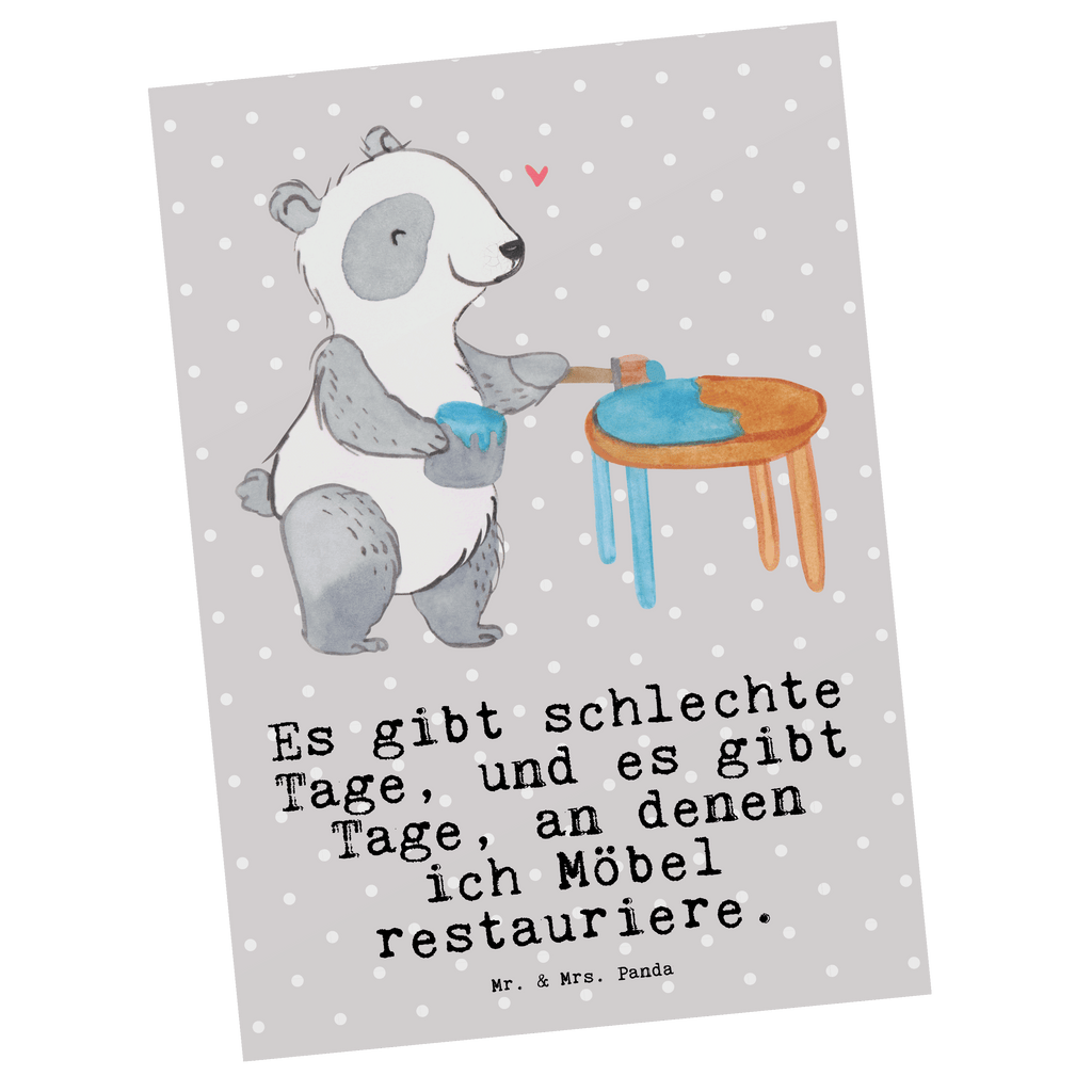 Postkarte Panda Möbel restaurieren Tage Postkarte, Karte, Geschenkkarte, Grußkarte, Einladung, Ansichtskarte, Geburtstagskarte, Einladungskarte, Dankeskarte, Ansichtskarten, Einladung Geburtstag, Einladungskarten Geburtstag, Geschenk, Sport, Sportart, Hobby, Schenken, Danke, Dankeschön, Auszeichnung, Gewinn, Sportler, Möbel restaurieren, antike Möbel restaurieren, Handwerk, Restaurator