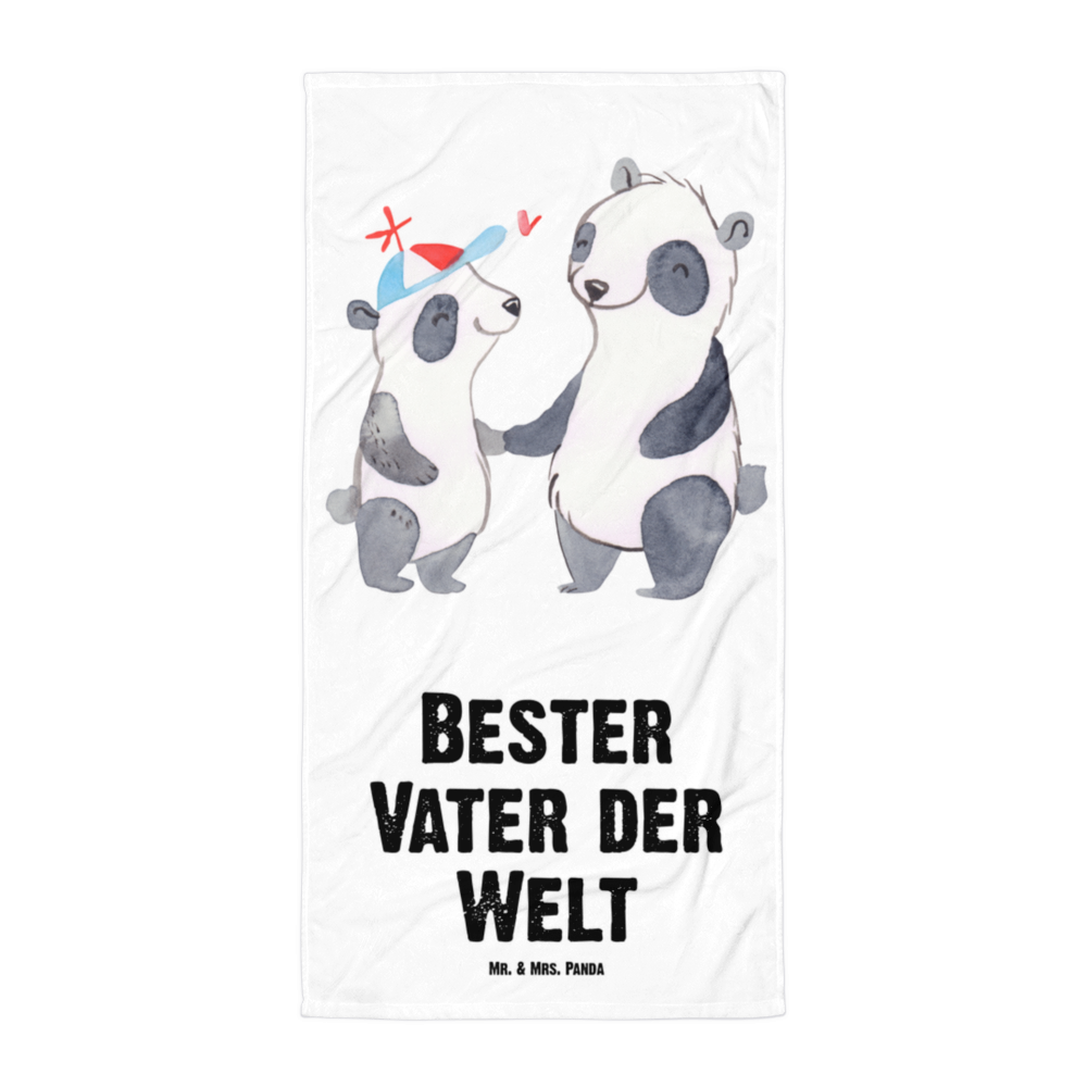 XL Badehandtuch Panda Bester Vater der Welt Handtuch, Badetuch, Duschtuch, Strandtuch, Saunatuch, für, Dankeschön, Geschenk, Schenken, Geburtstag, Geburtstagsgeschenk, Geschenkidee, Danke, Bedanken, Mitbringsel, Freude machen, Geschenktipp, Vater, Papa, Dad, Daddy, Paps, Papi, Vati, Eltern, Geschenk Vater, Mann, Familie, Bester, Kleinigkeit